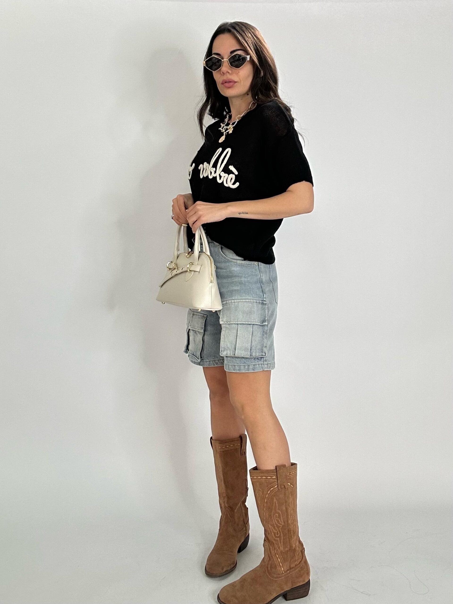 BERMUDA CARGO JEANS 369