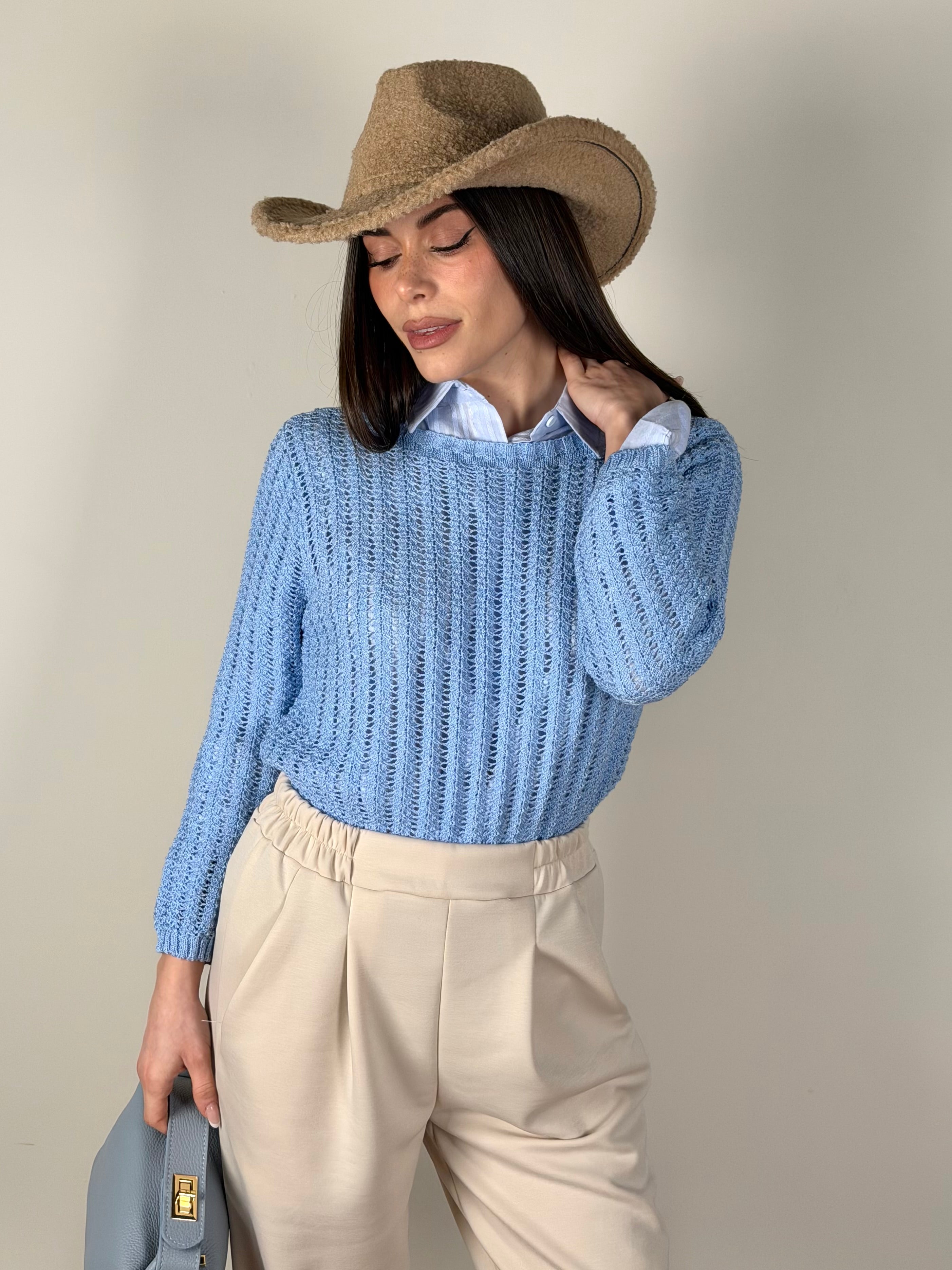 Maglia Angelina celeste