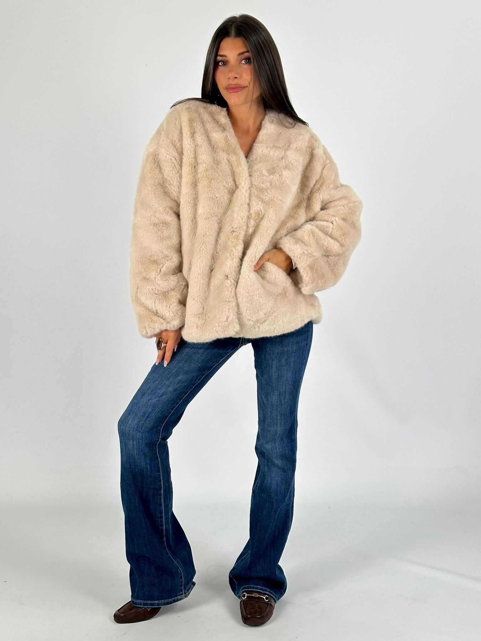 Pelliccia Marika beige