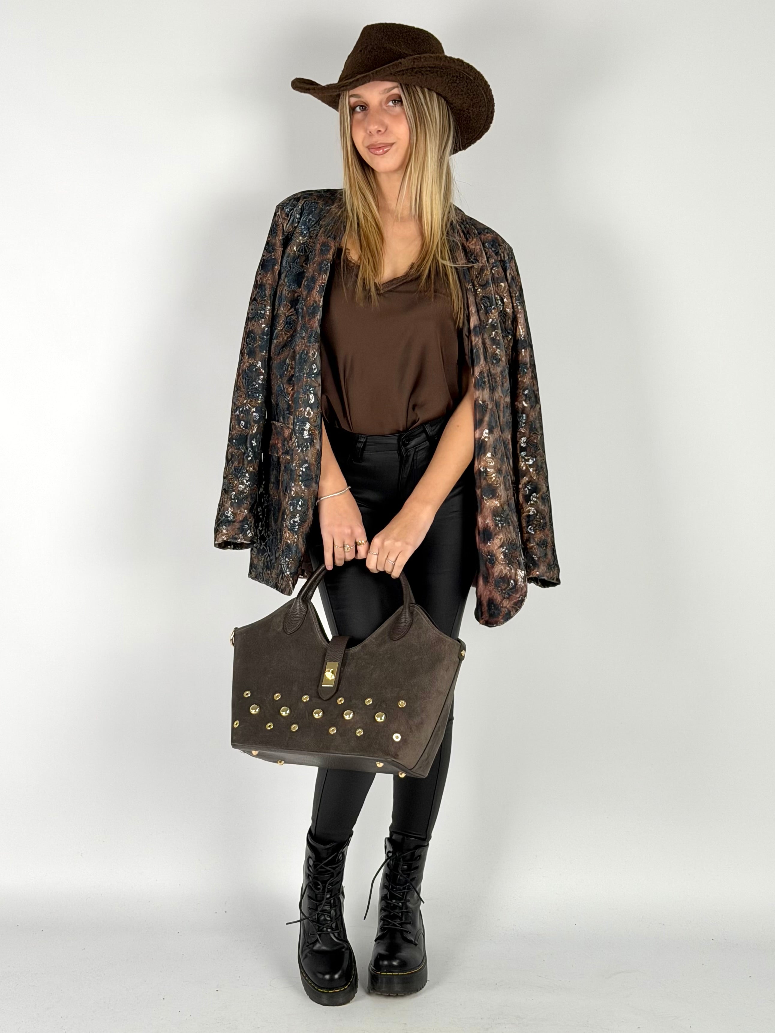 Giacca Cross leopardata