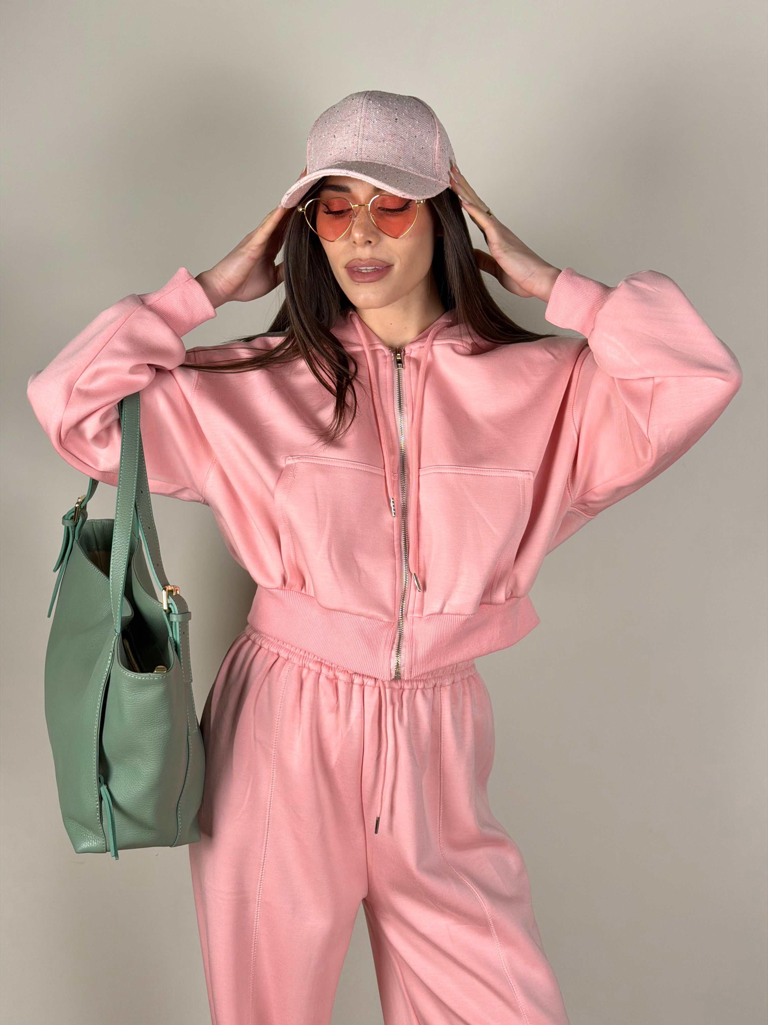 Tuta sportiva Soleil rosa