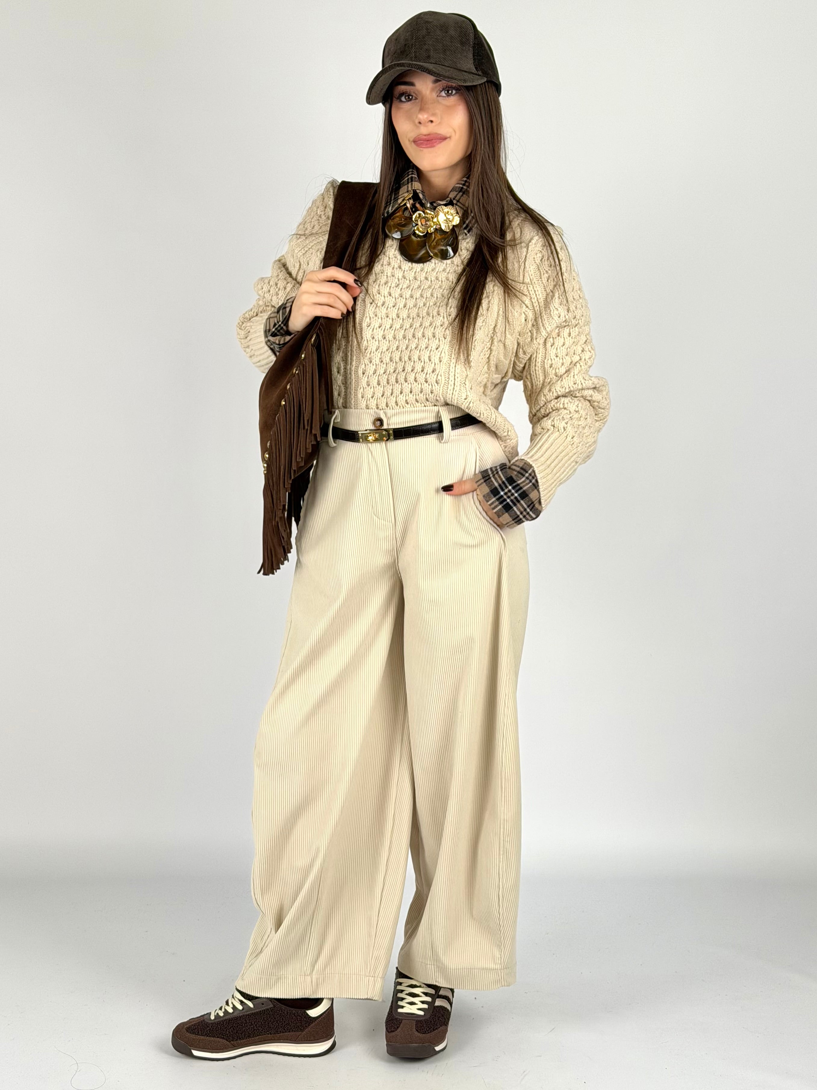 Pantalone Selene beige