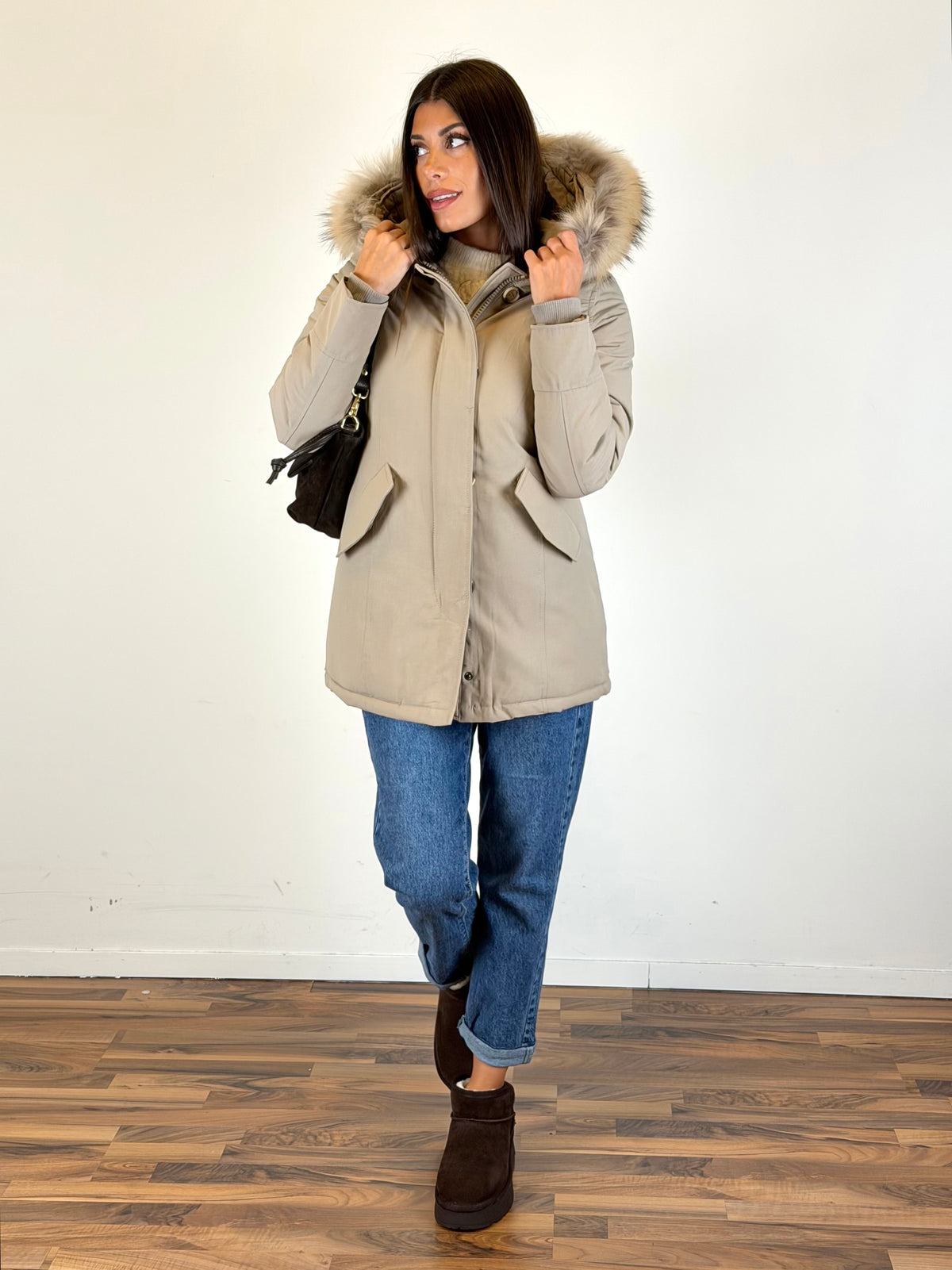 Parka beige
