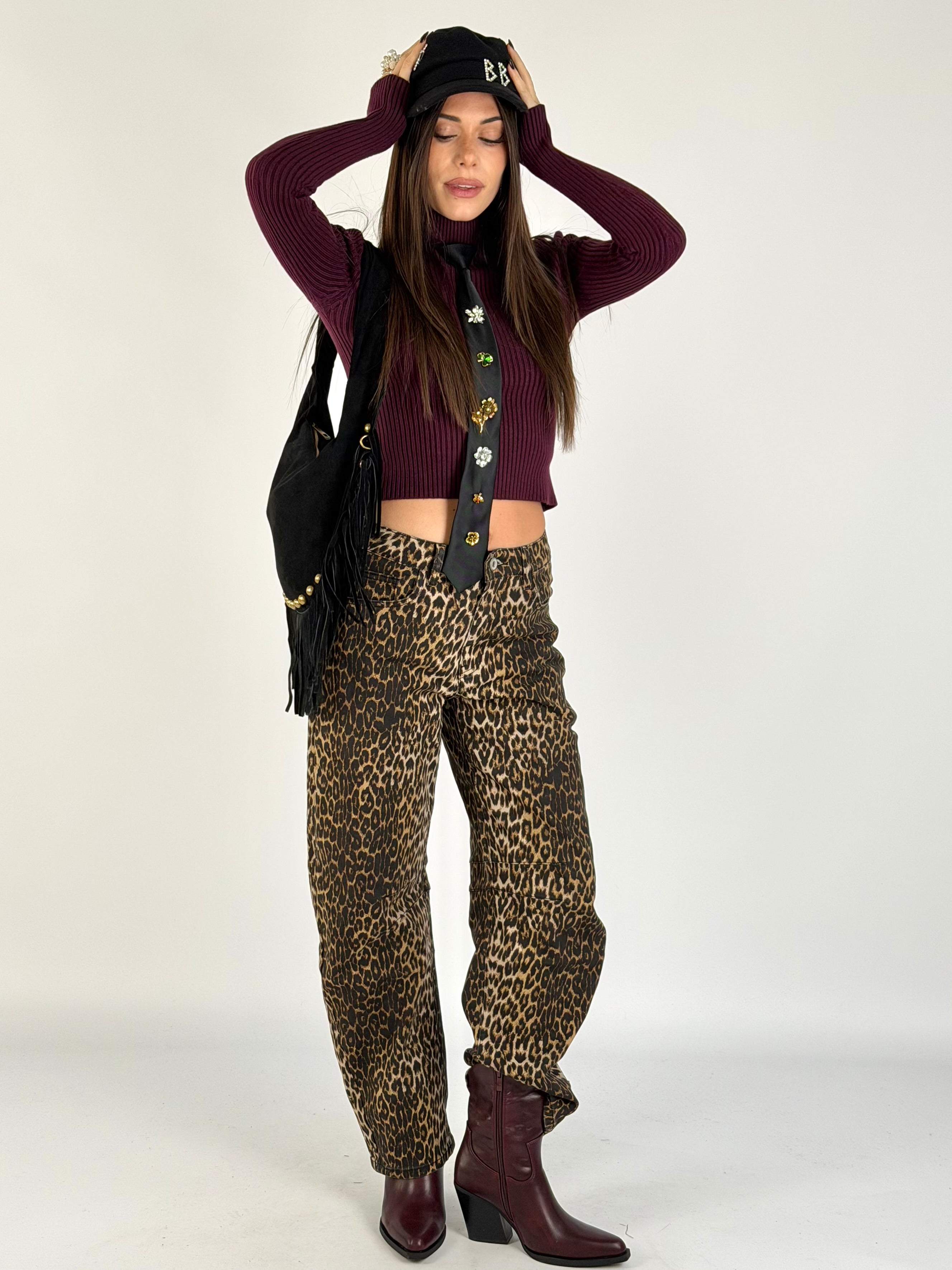 Maglia Safari bordeaux