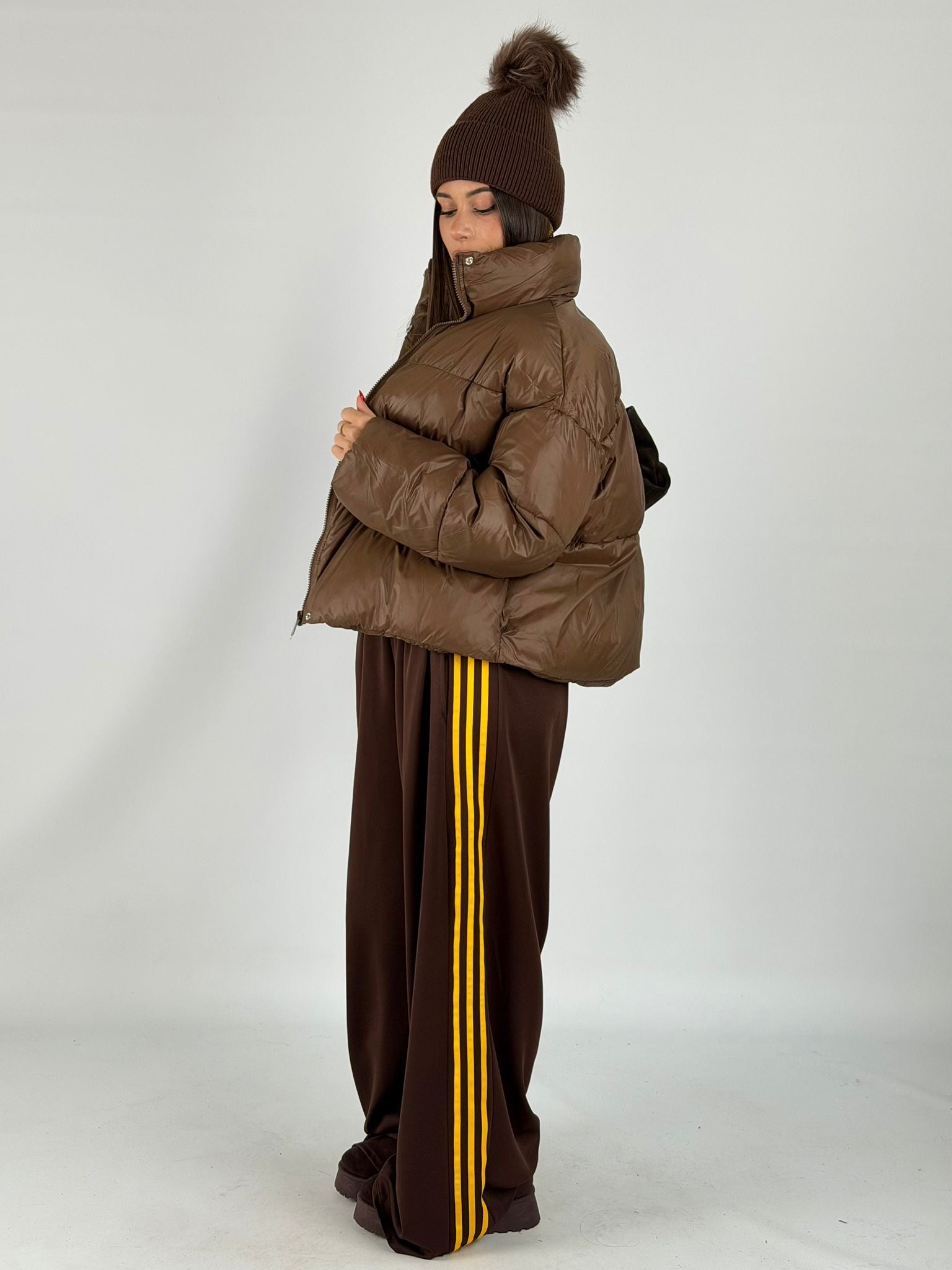 Piumino Beyoncé marrone