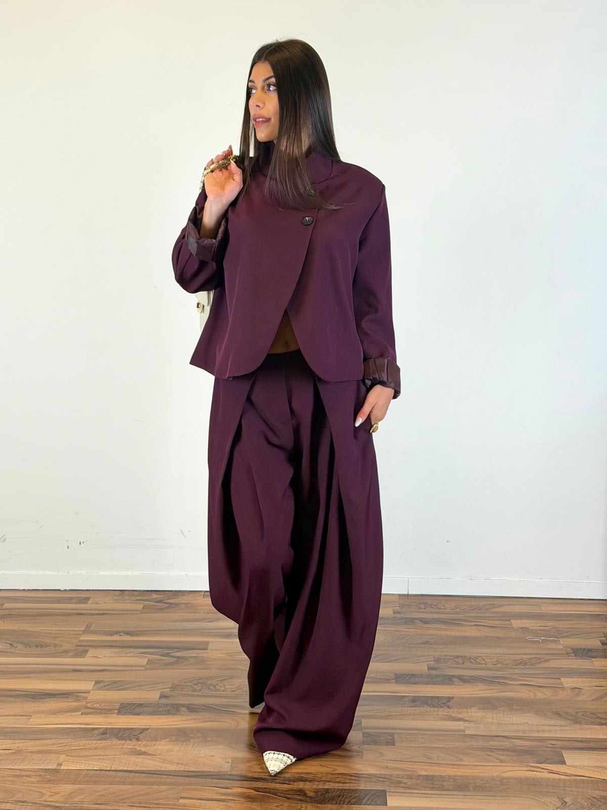 Tailleur VENERE bordeaux
