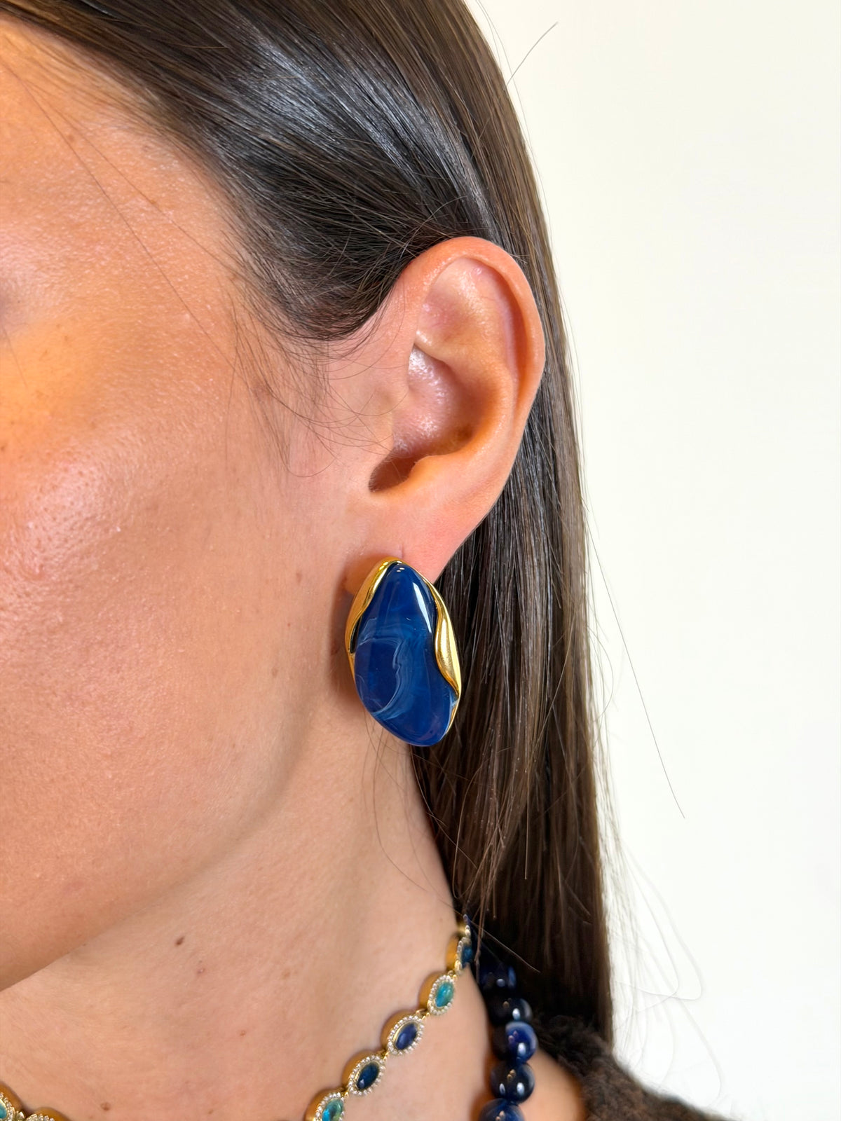 Orecchini pietra - collezione Blu Sky