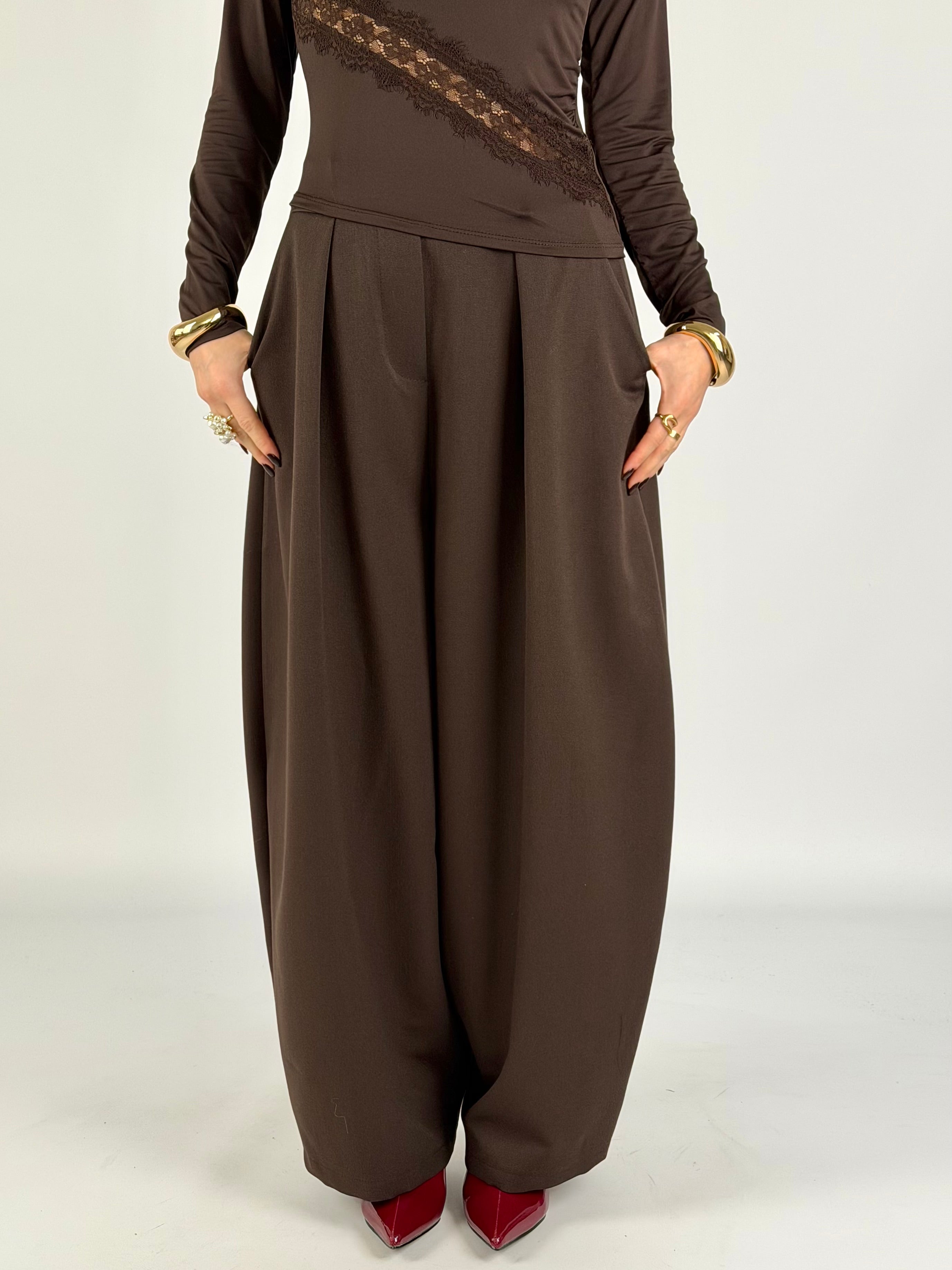 Pantalone Flora moro