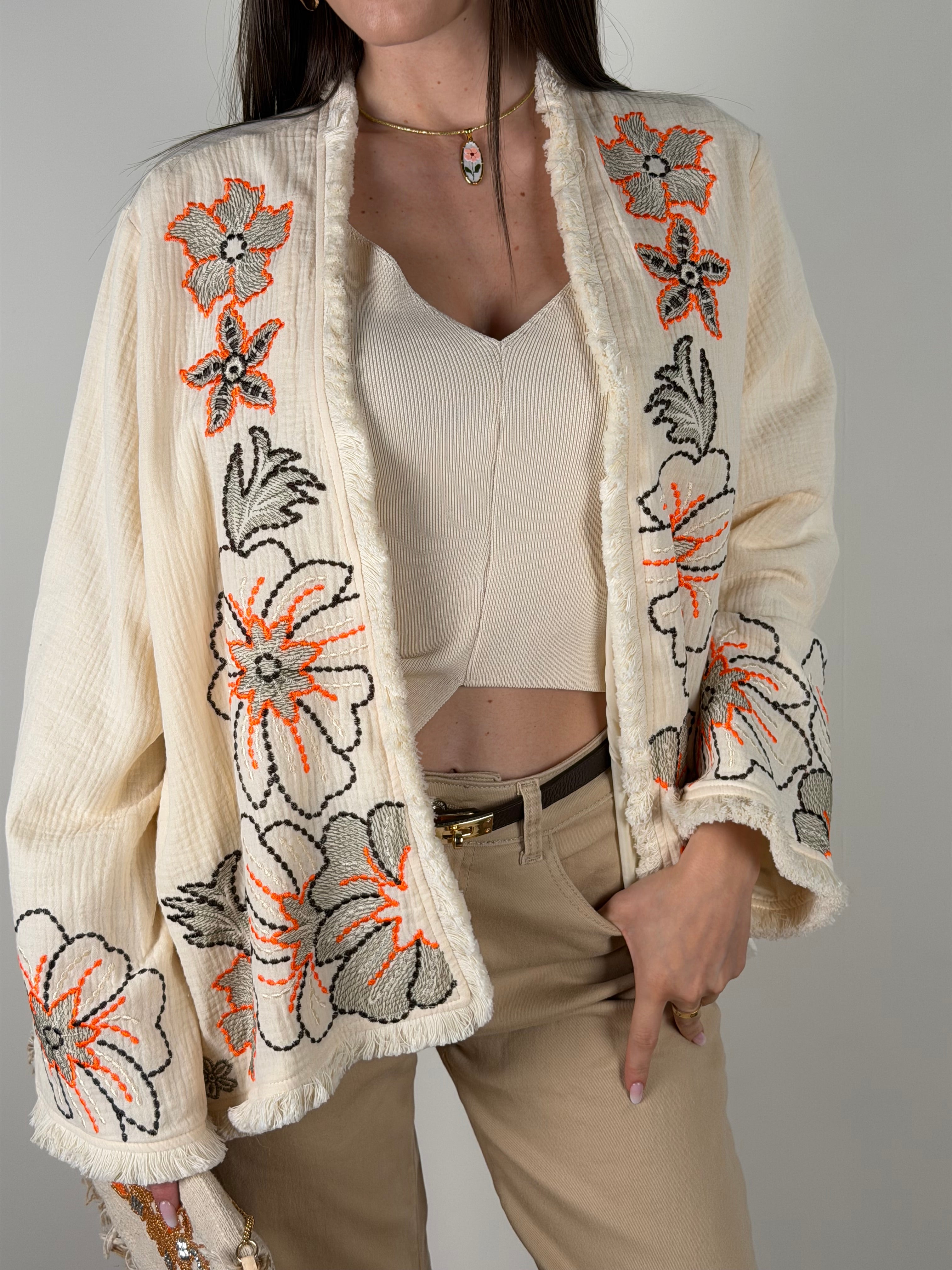 Cardigan Cassiopea arancione