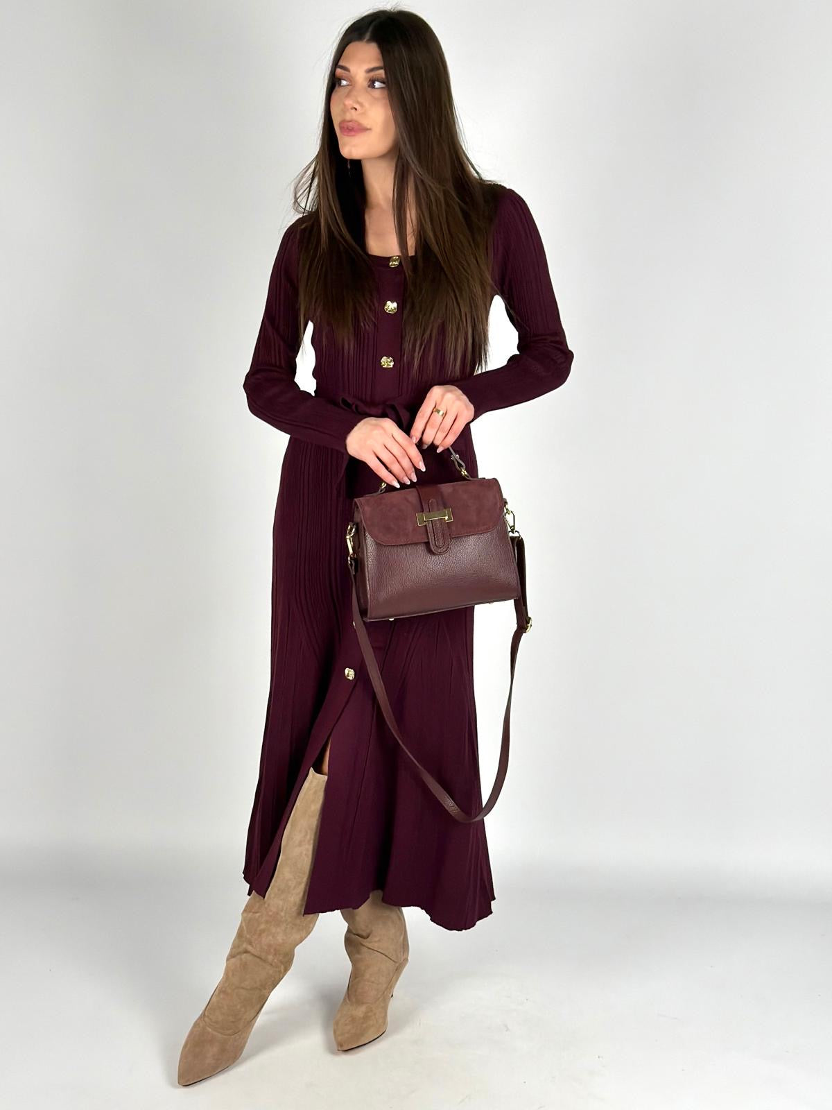 Abito Afrodite bordeaux