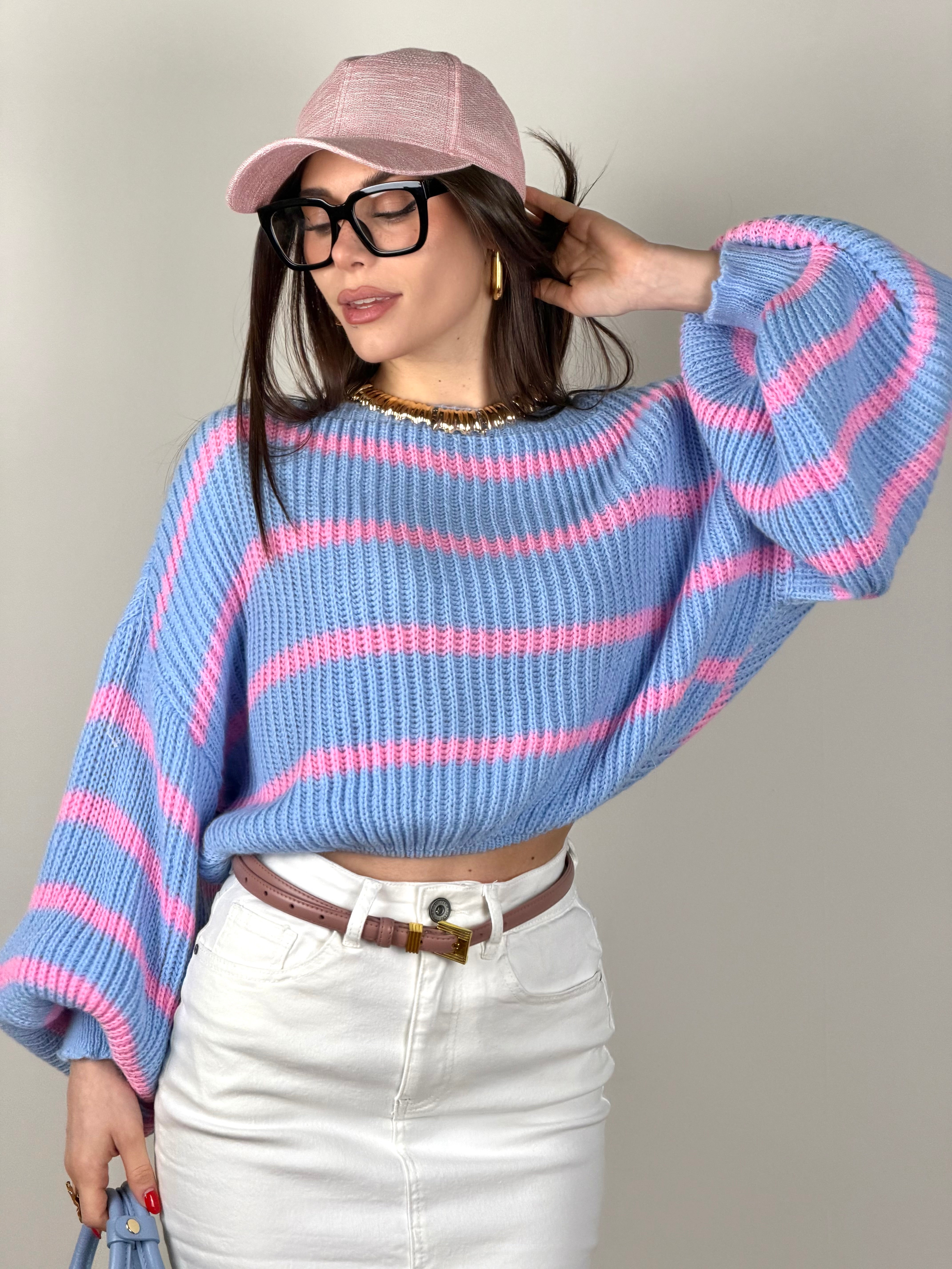 Maglioncino farah celeste