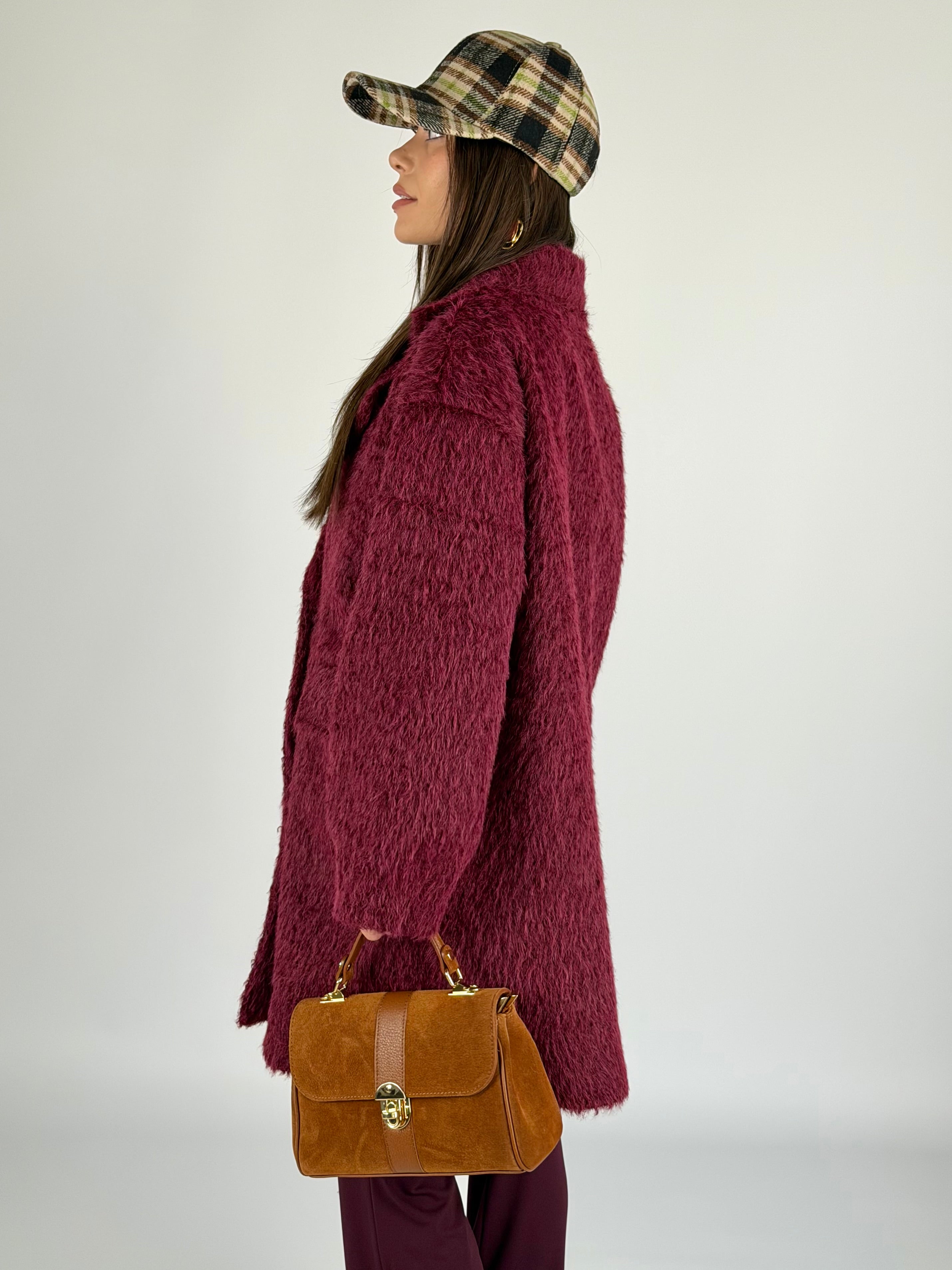 Cappotto Romance bordeaux