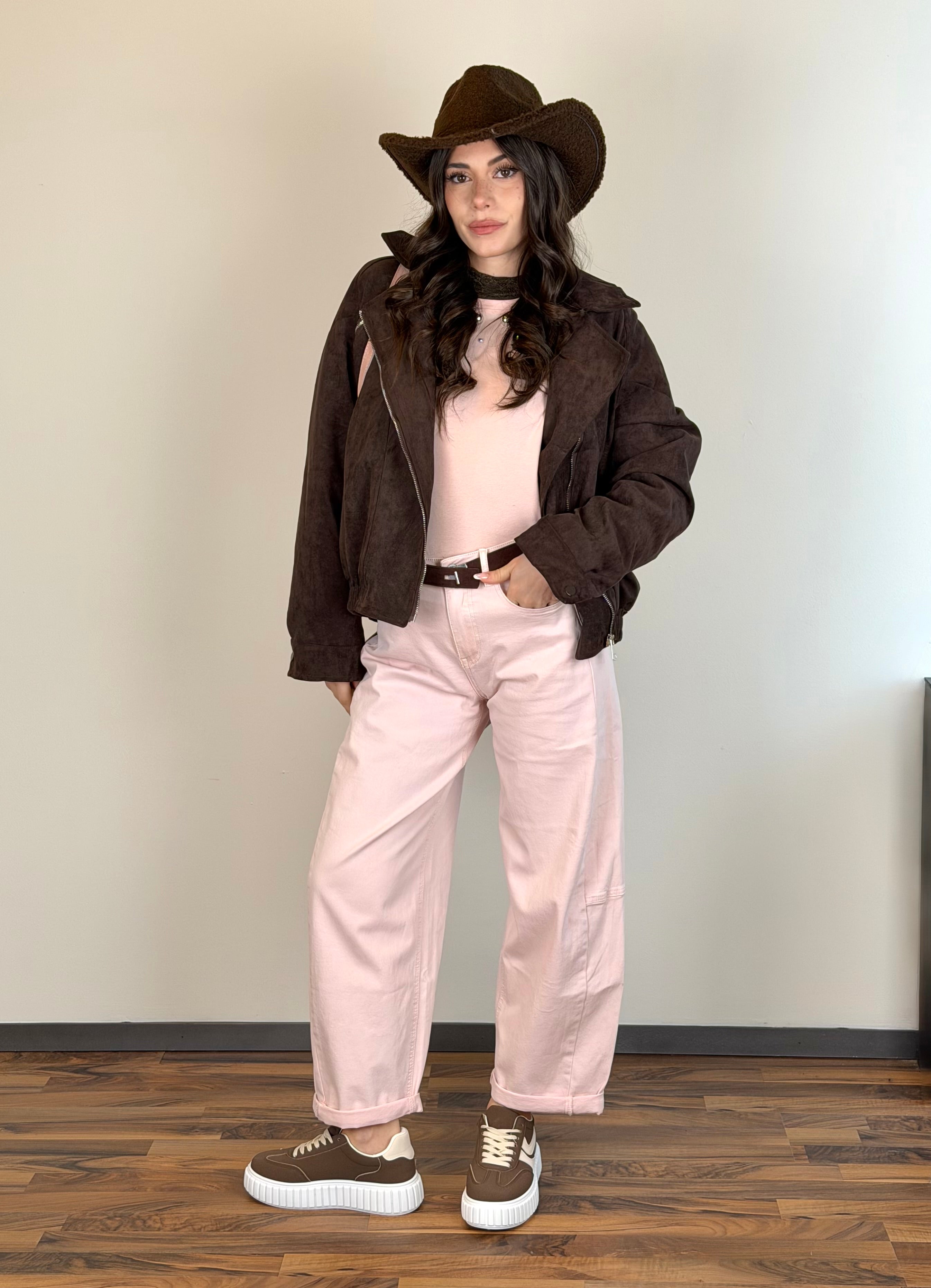 Giubbino bomber scamosciato