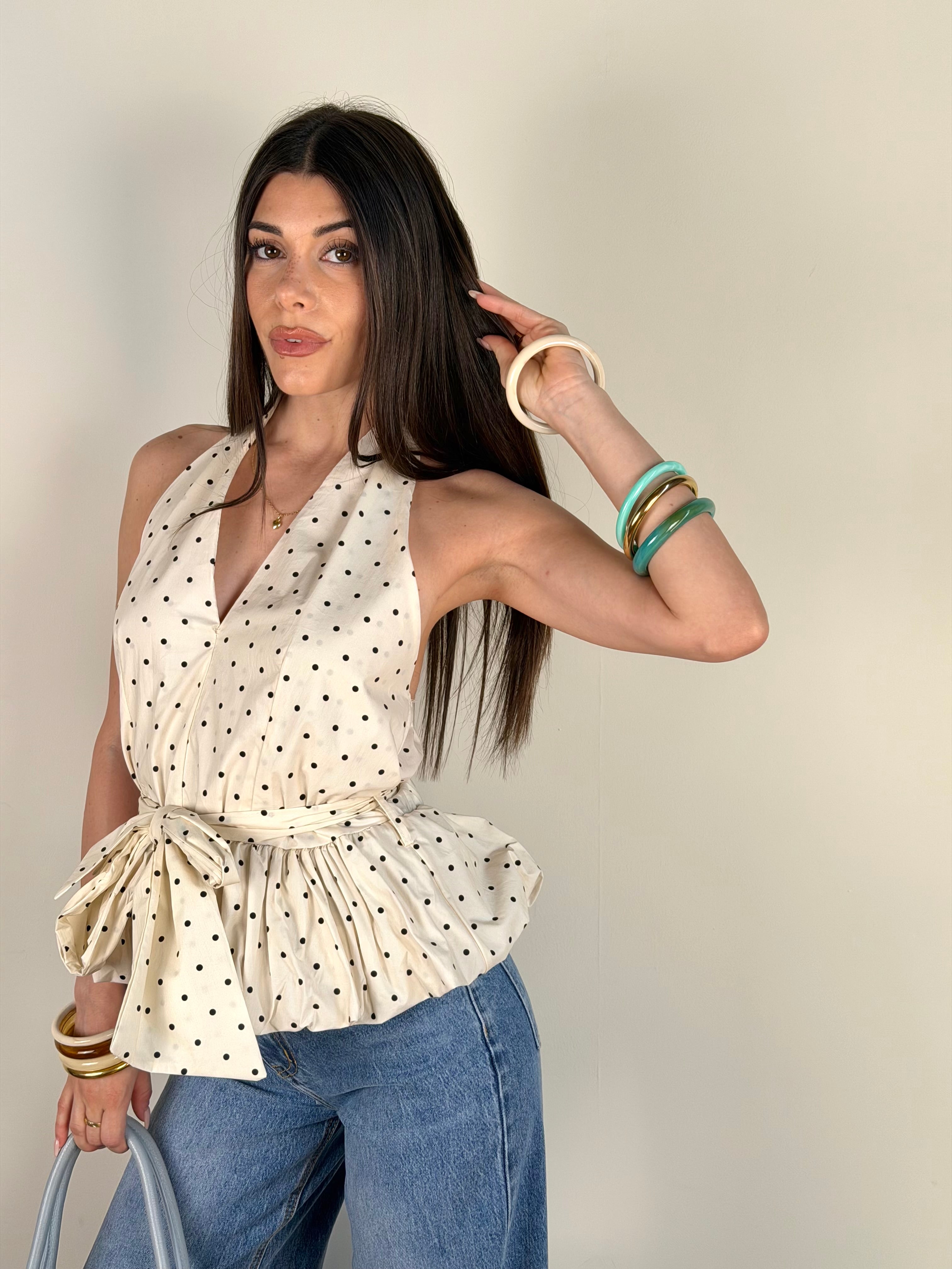 Top pois bianco
