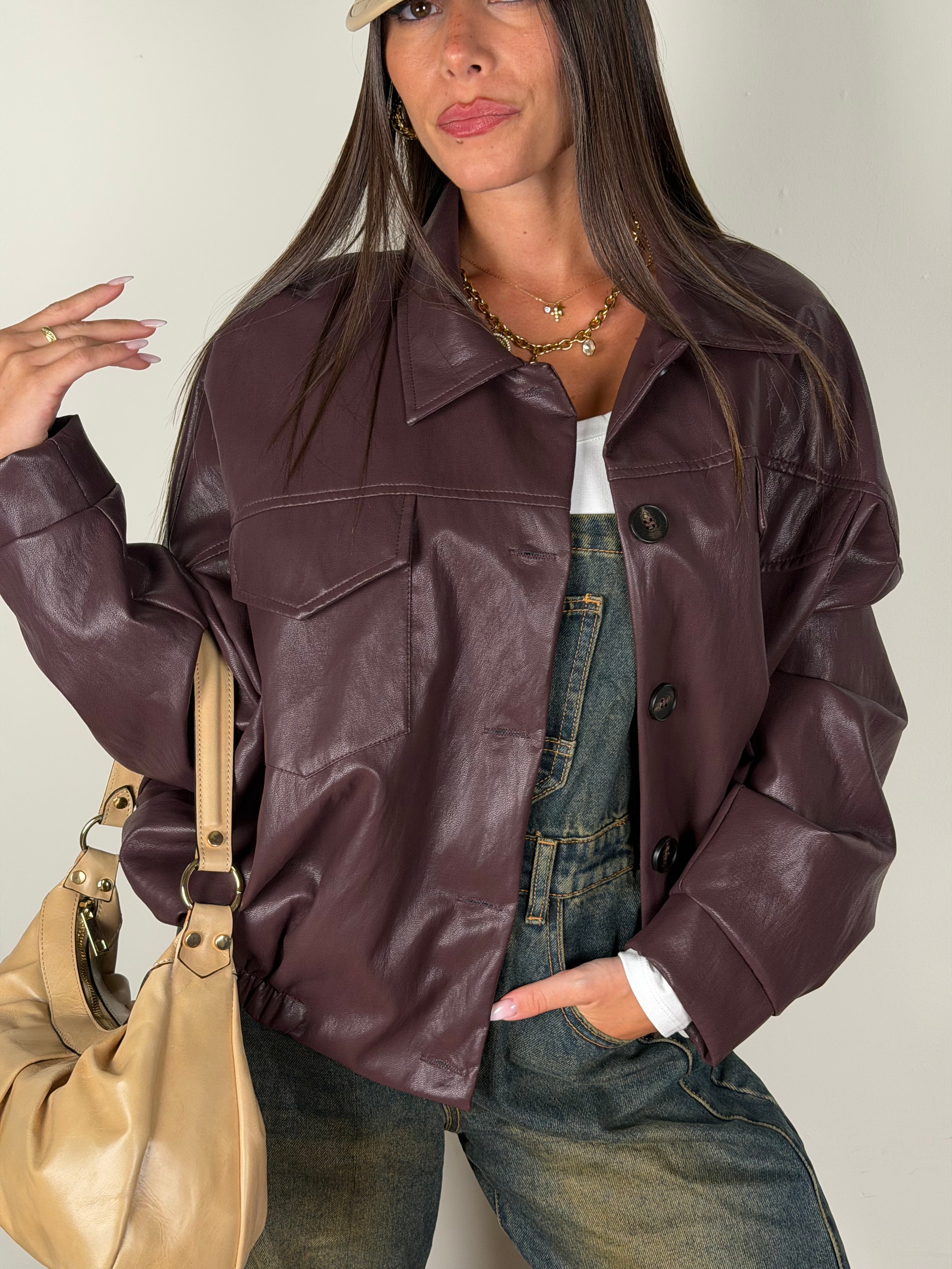 Bomber ecopelle Cleo