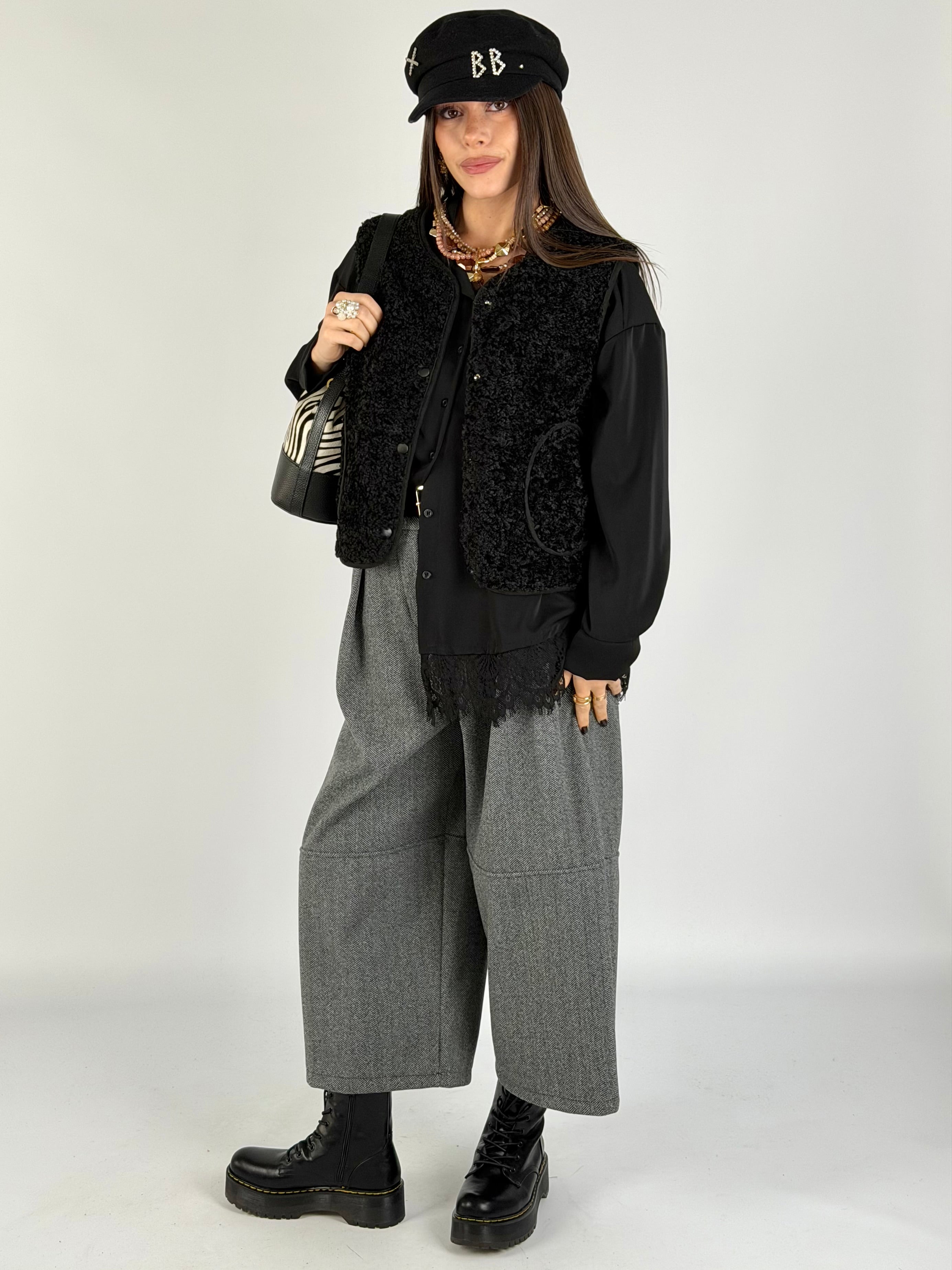 Pantalone Cecy grigio