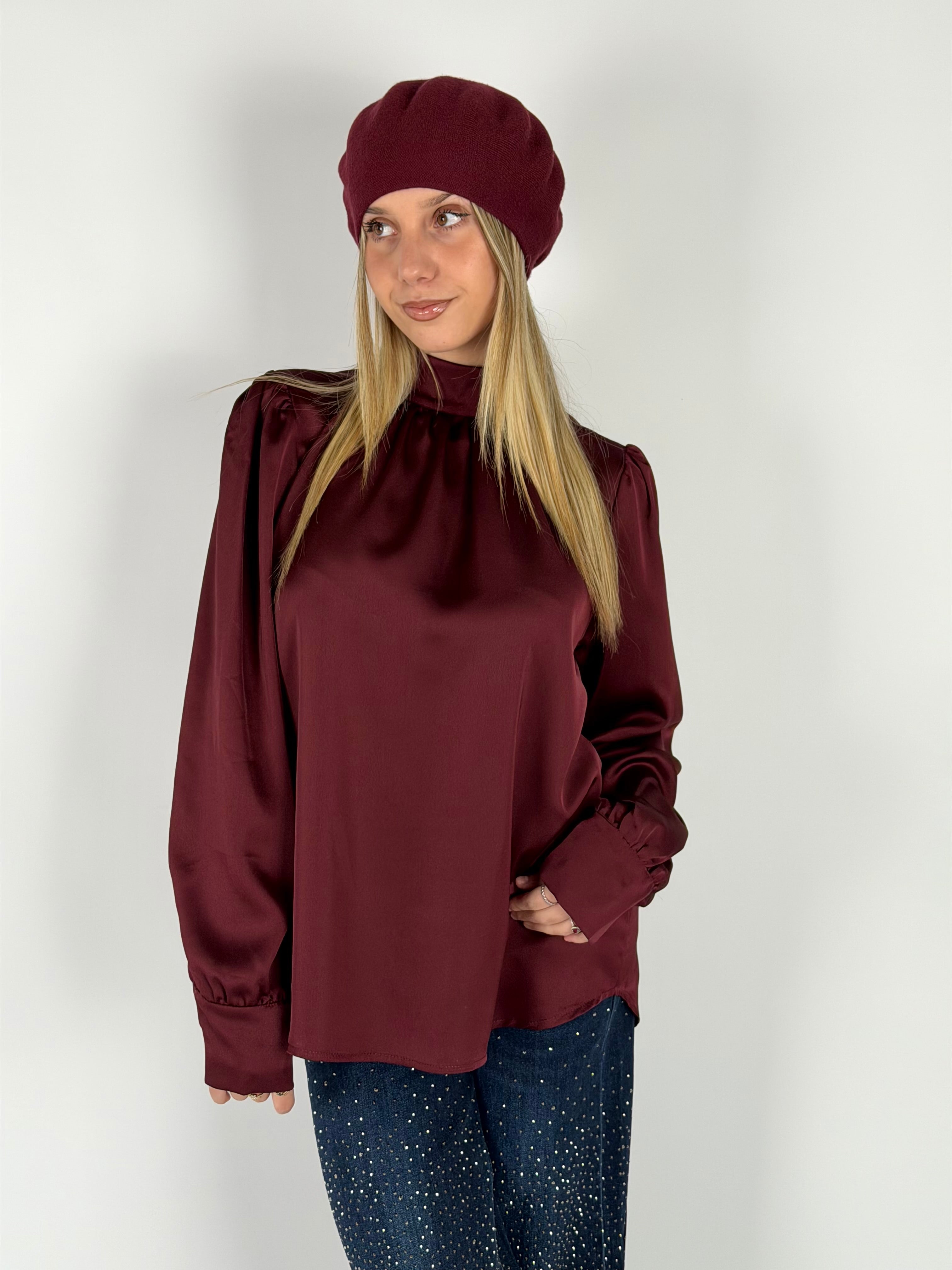 Camicia Crystal bordeaux