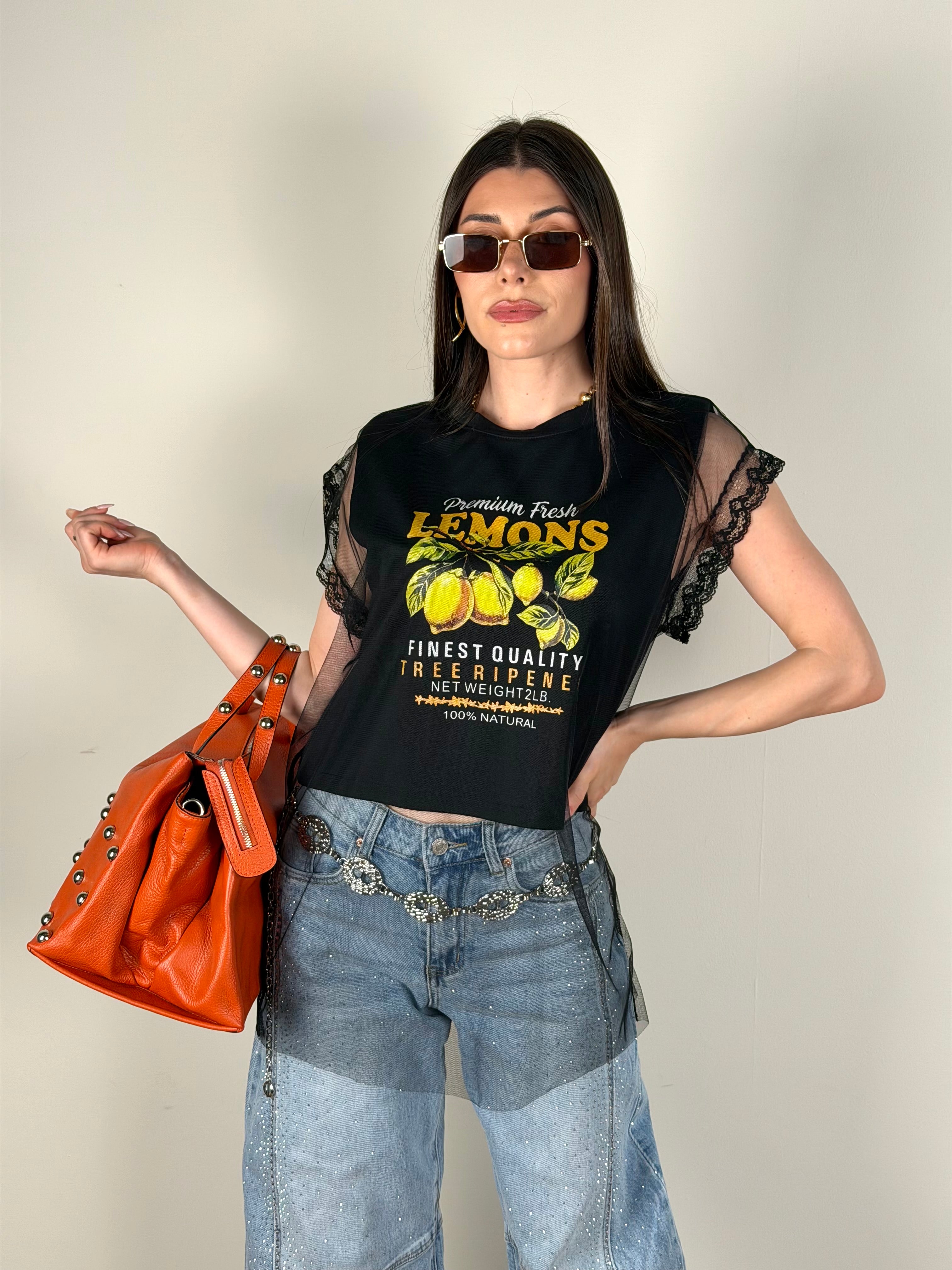 Maglia LEMON nera