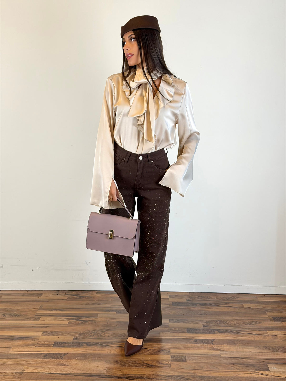 Camicia Flare beige