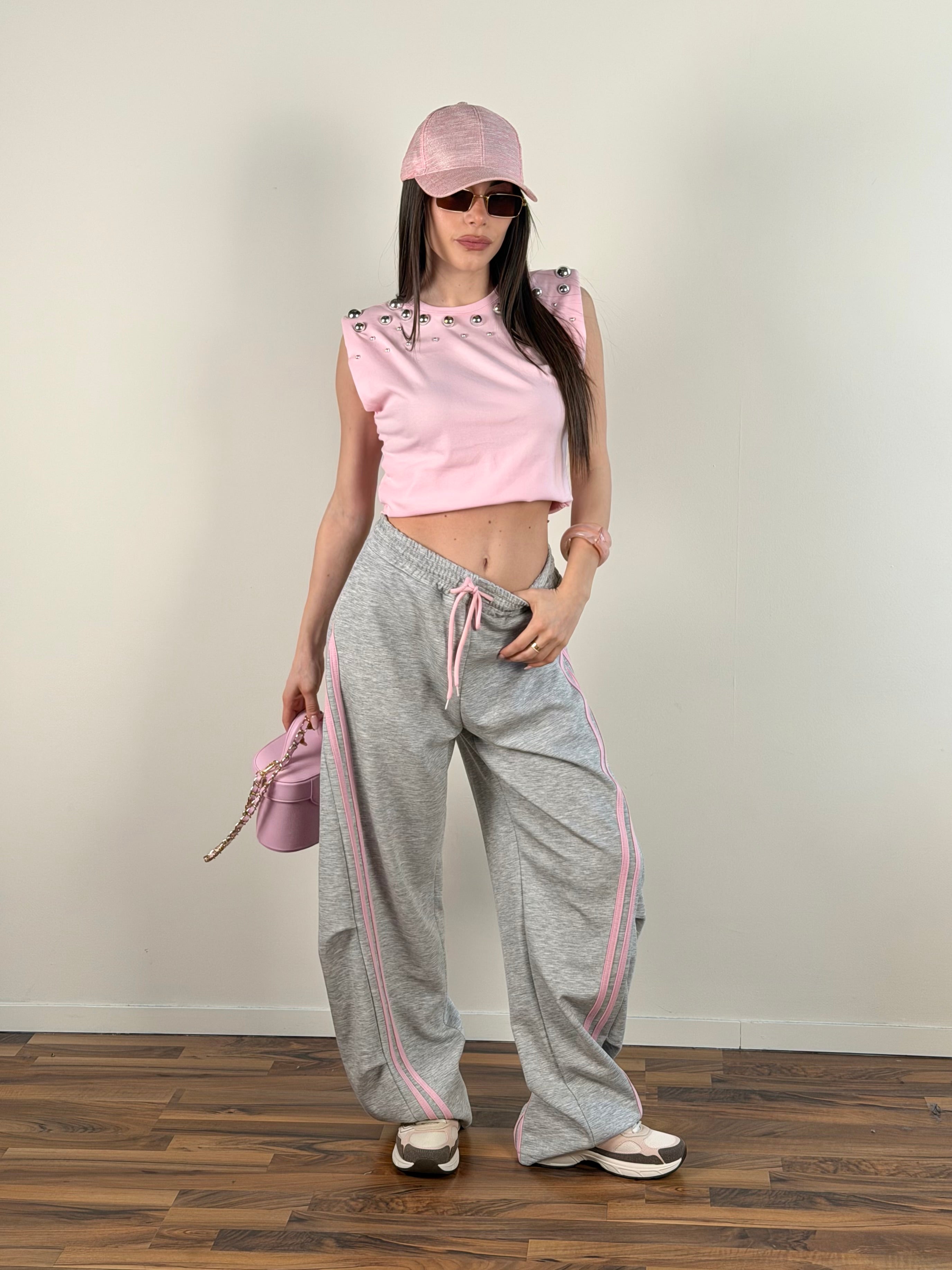 Pantalone tuta Elia grigio