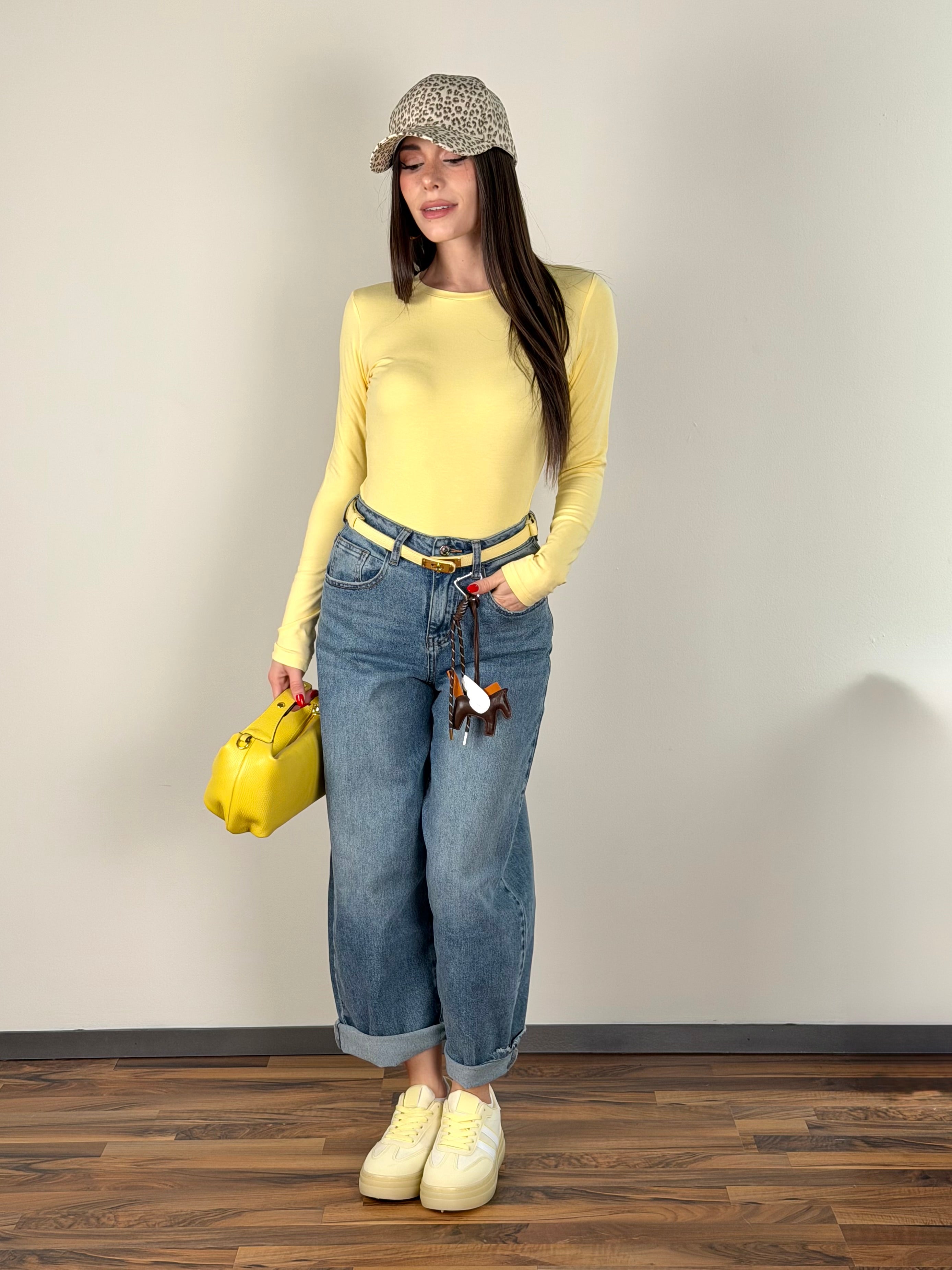 Maglia basic gialla