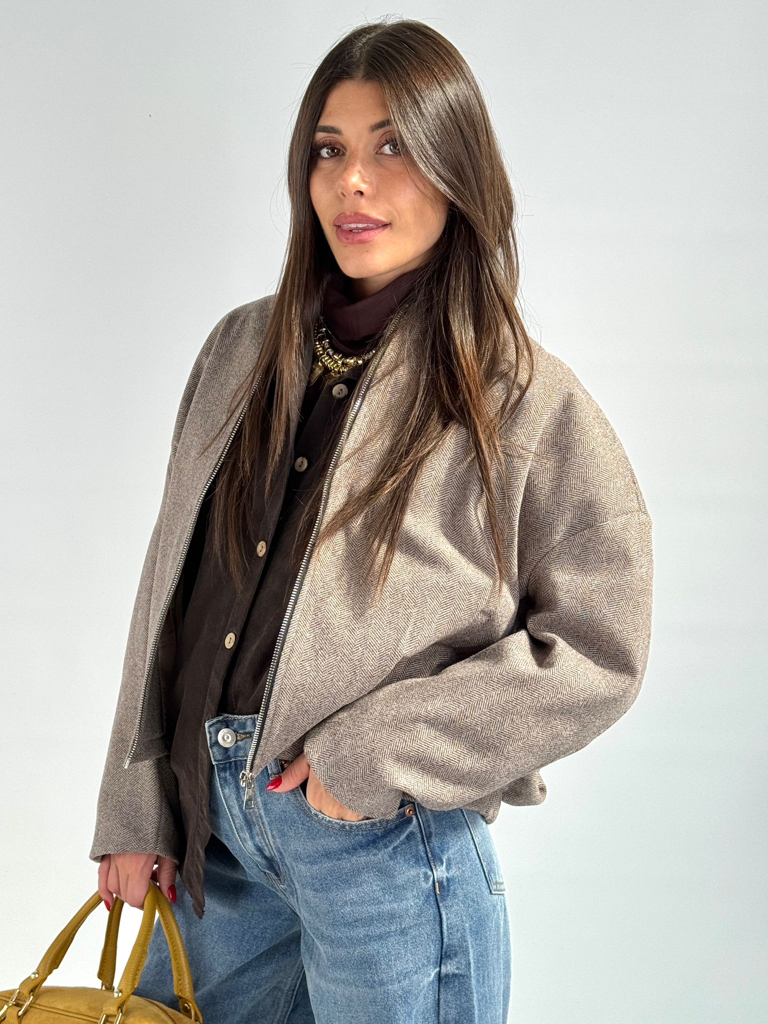 Bomber Karol tabacco