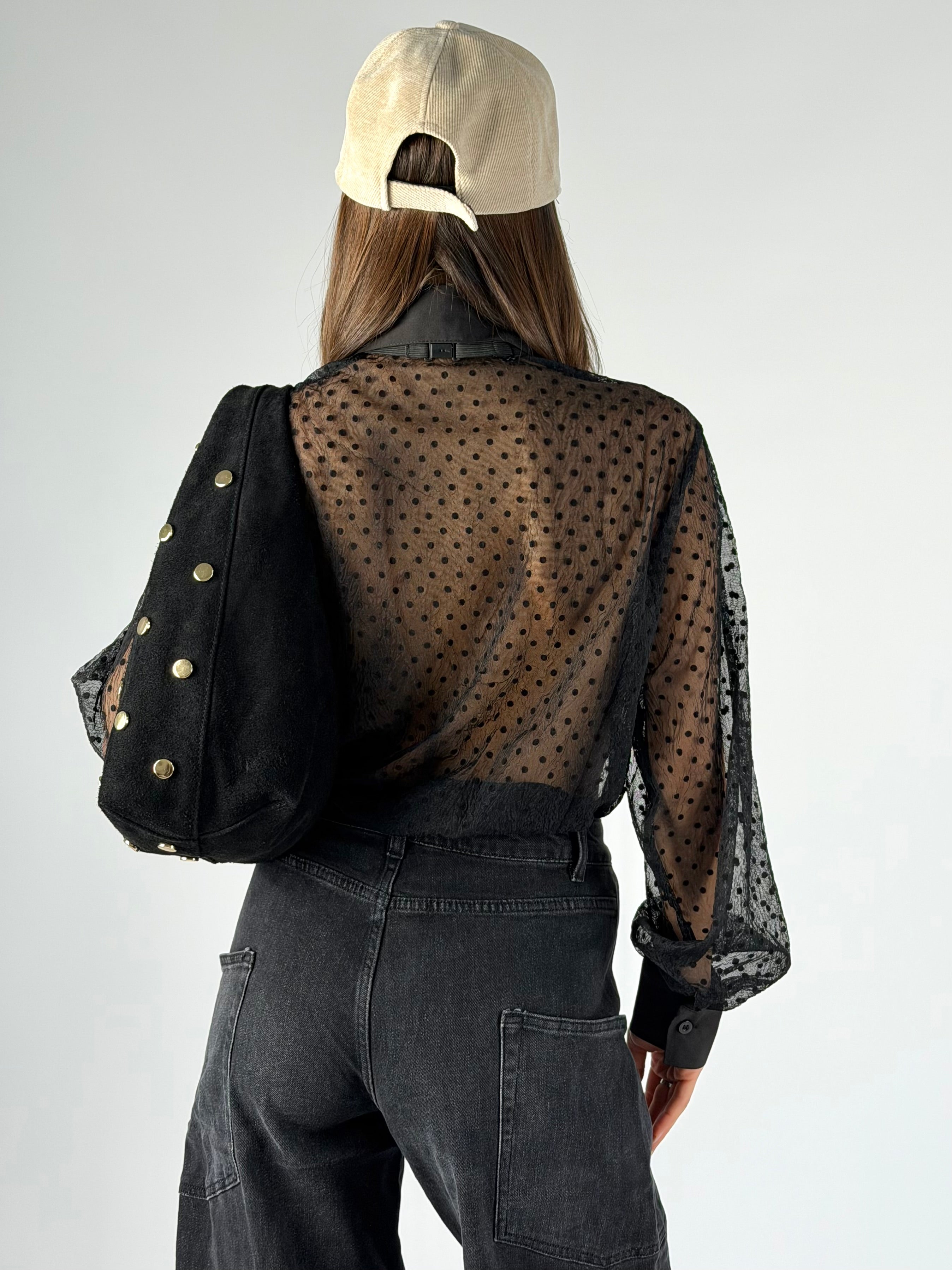 Camicia velo pois nera