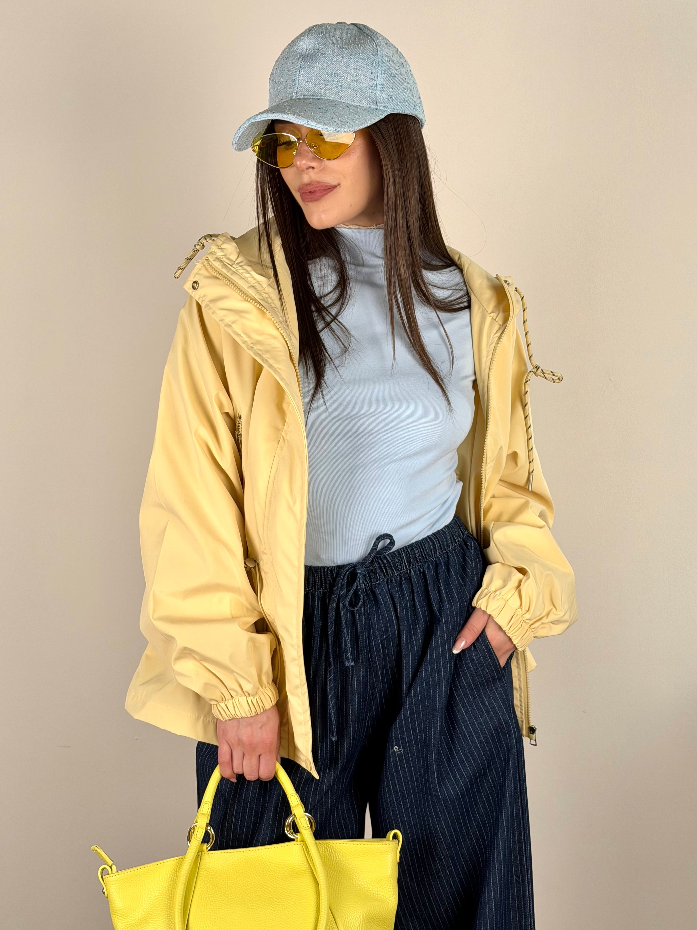 Spolverino coulisse giallo