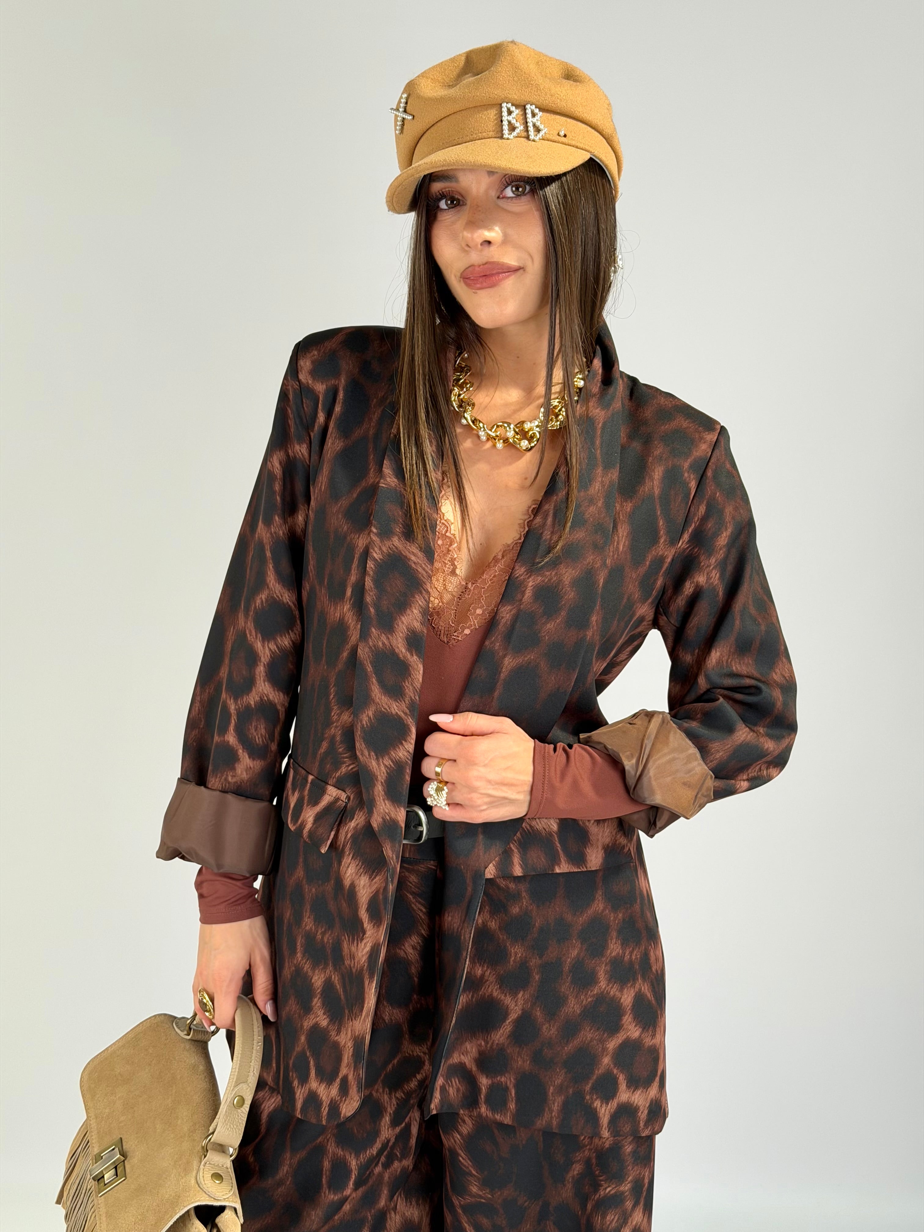 Completo leopardato Isabella