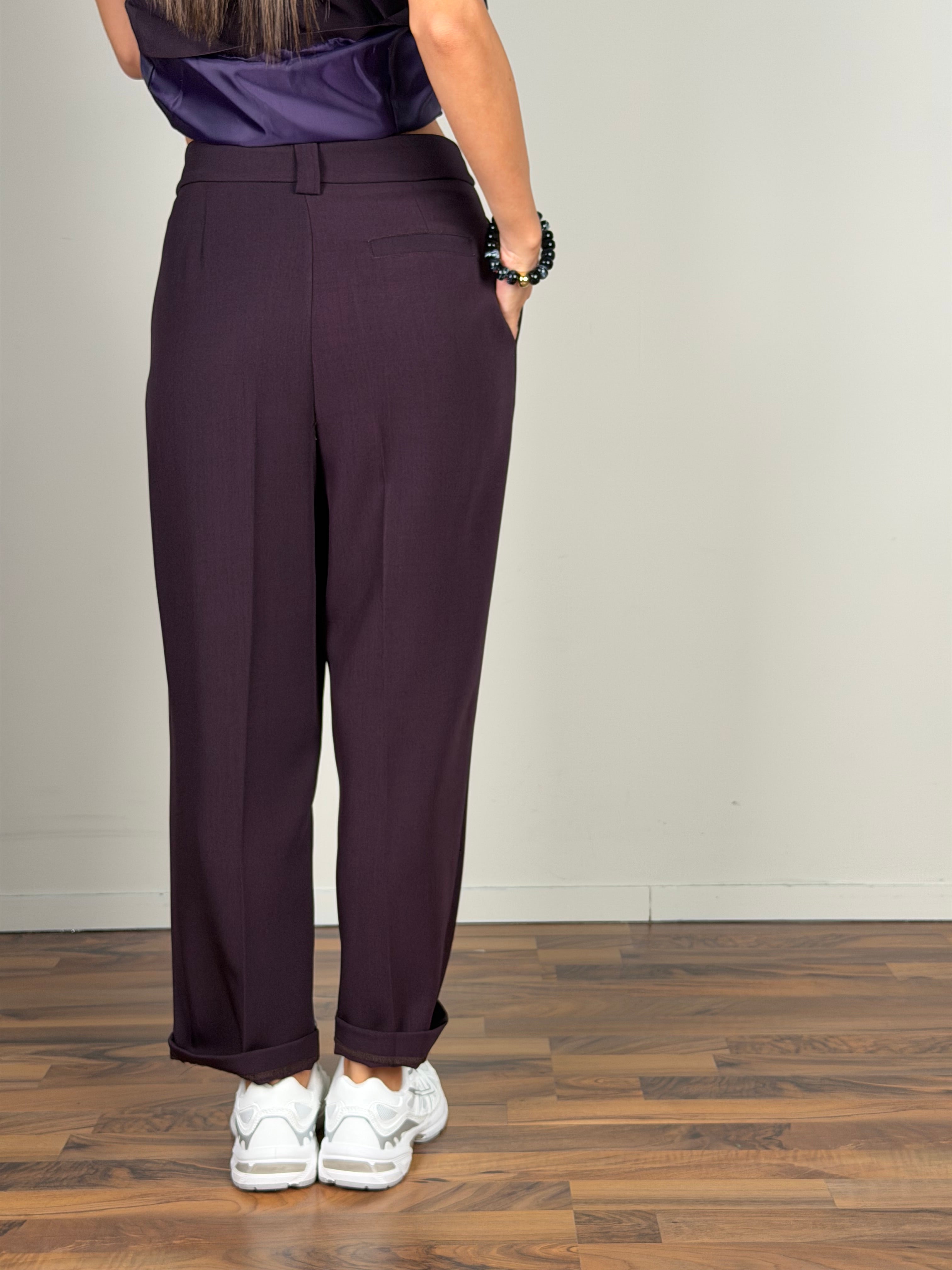 Pantalone Diana bordeaux