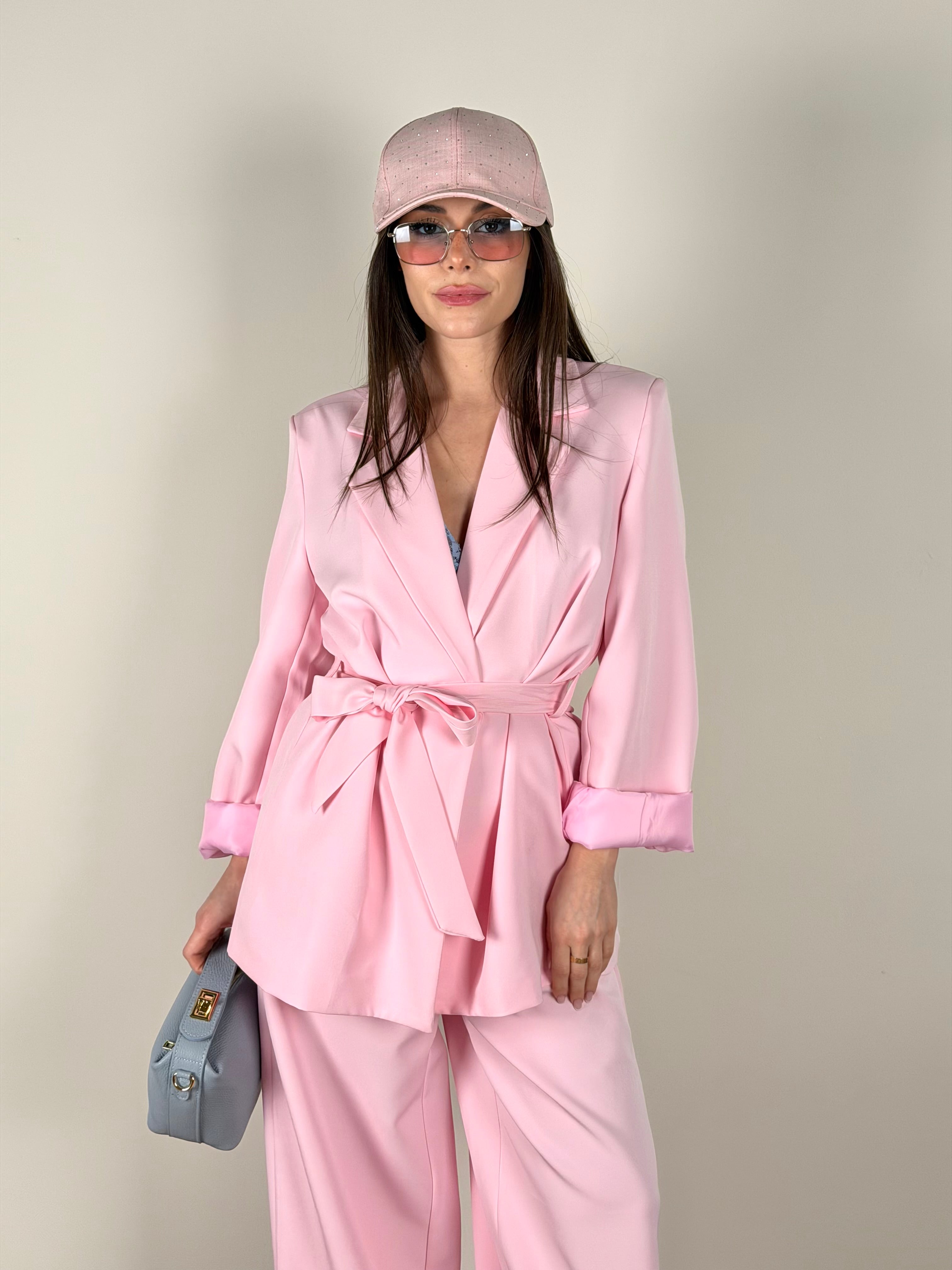 Completo fiocco rosa