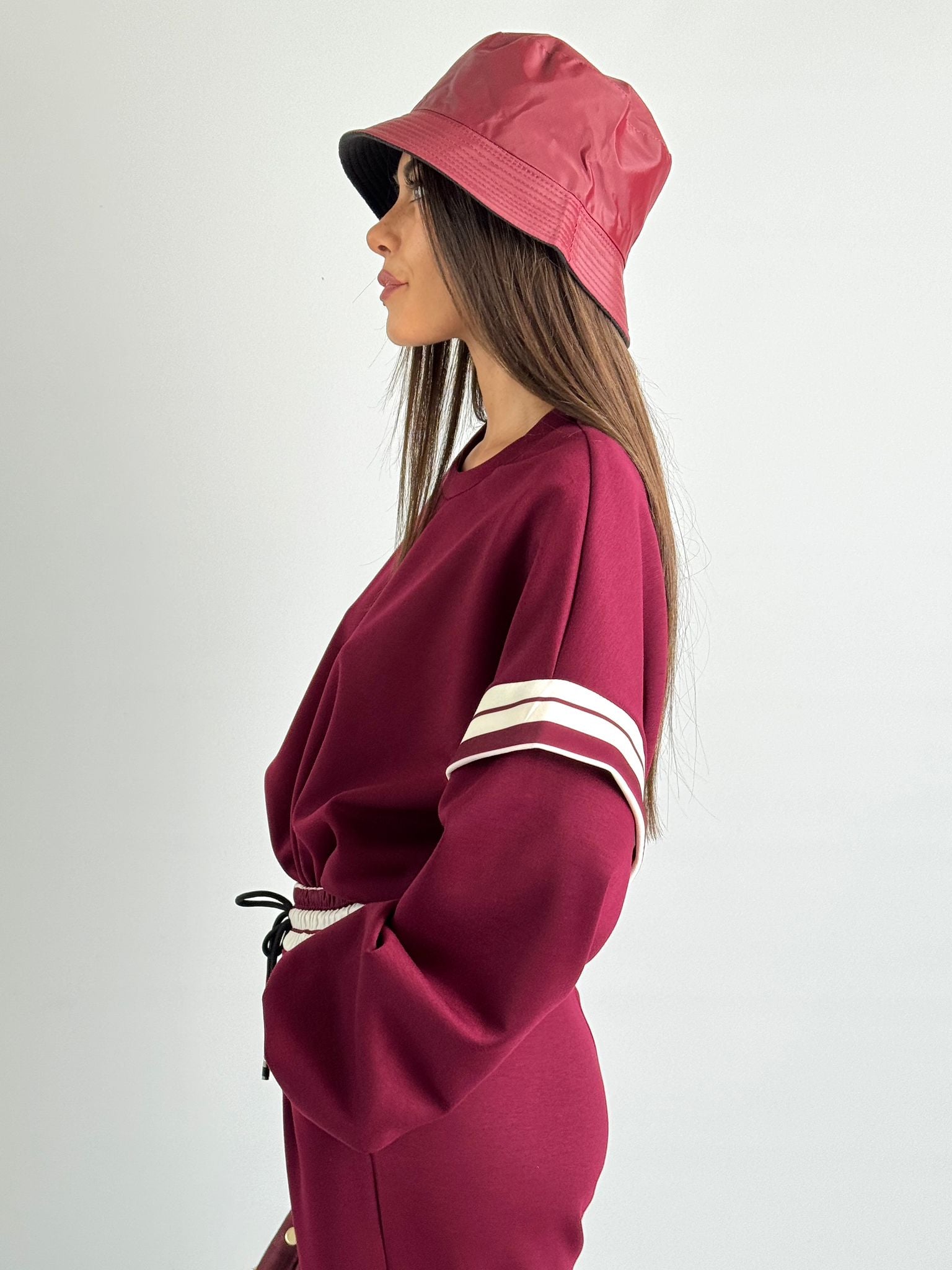 Tuta sportiva Olga bordeaux