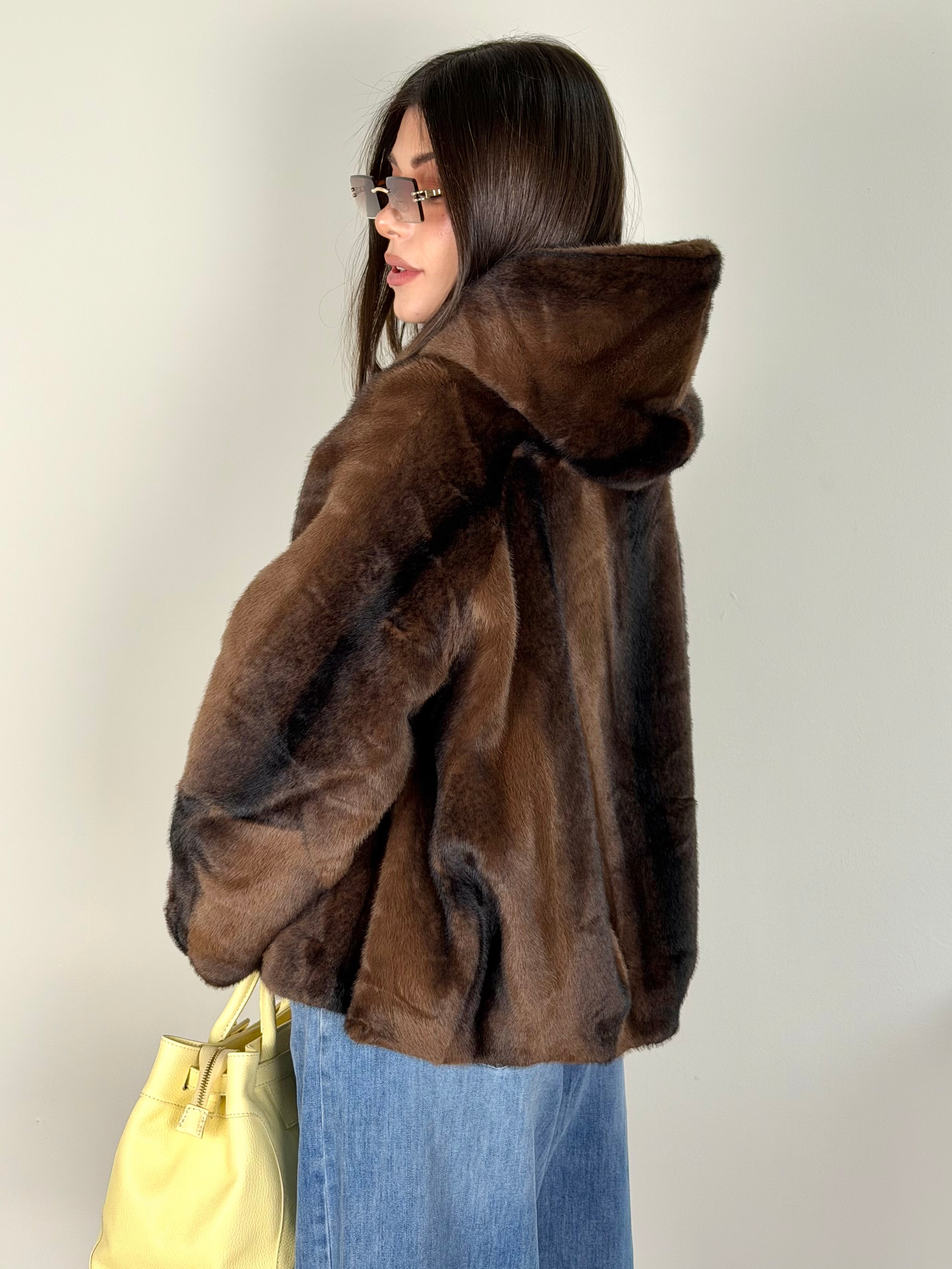 Pelliccia Evelin moro