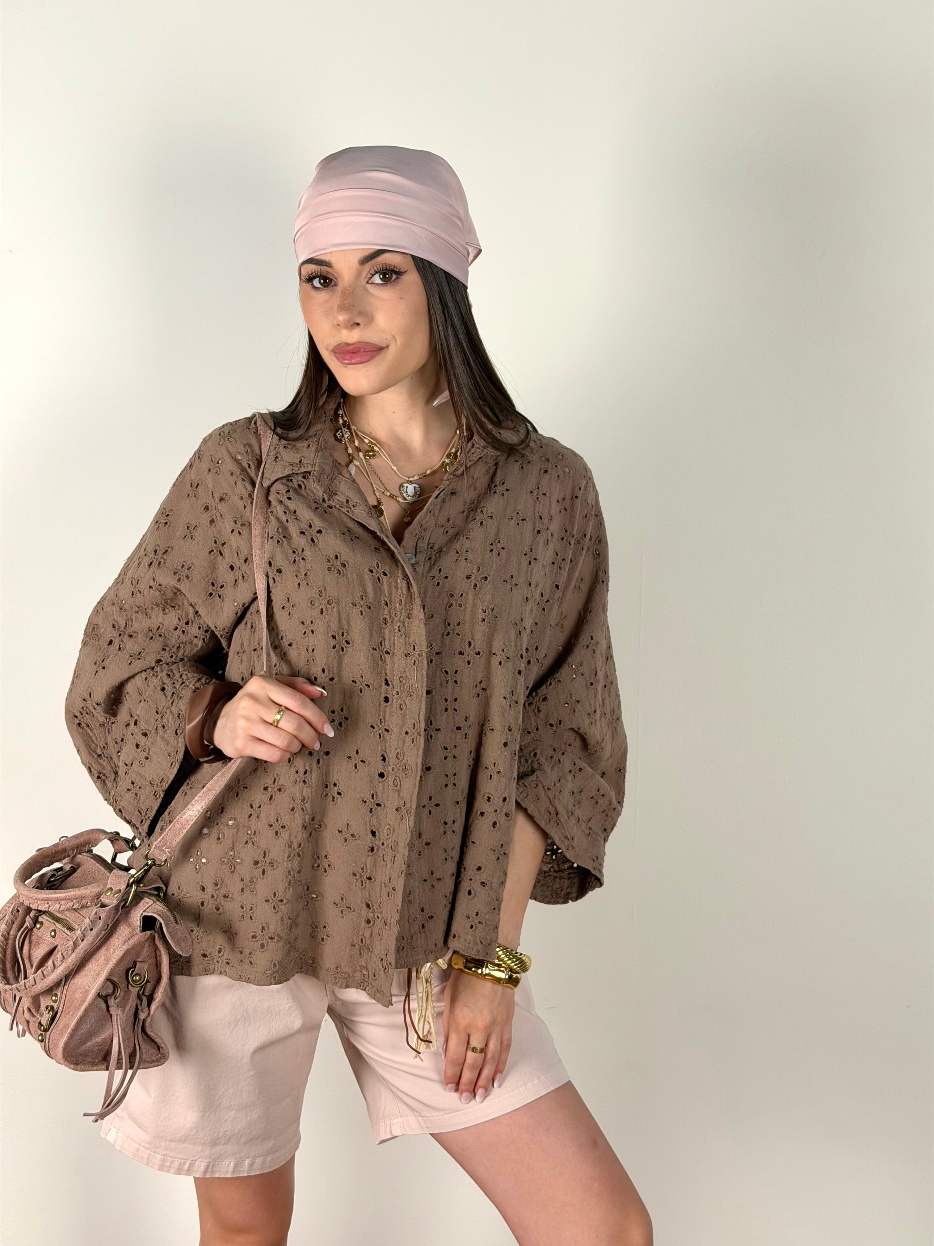 Camicia Secret tabacco