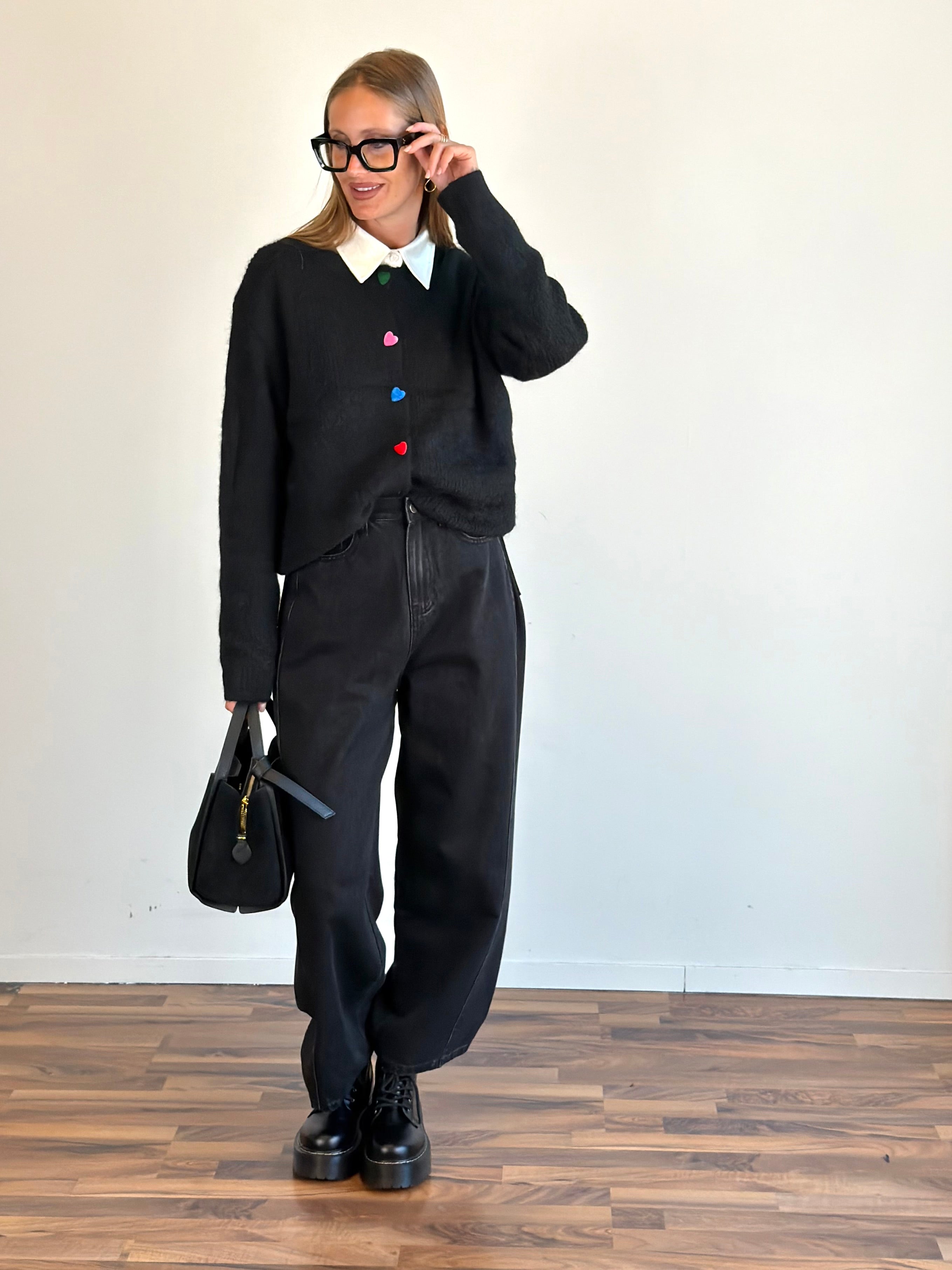 Jeans Sfrangiato nero