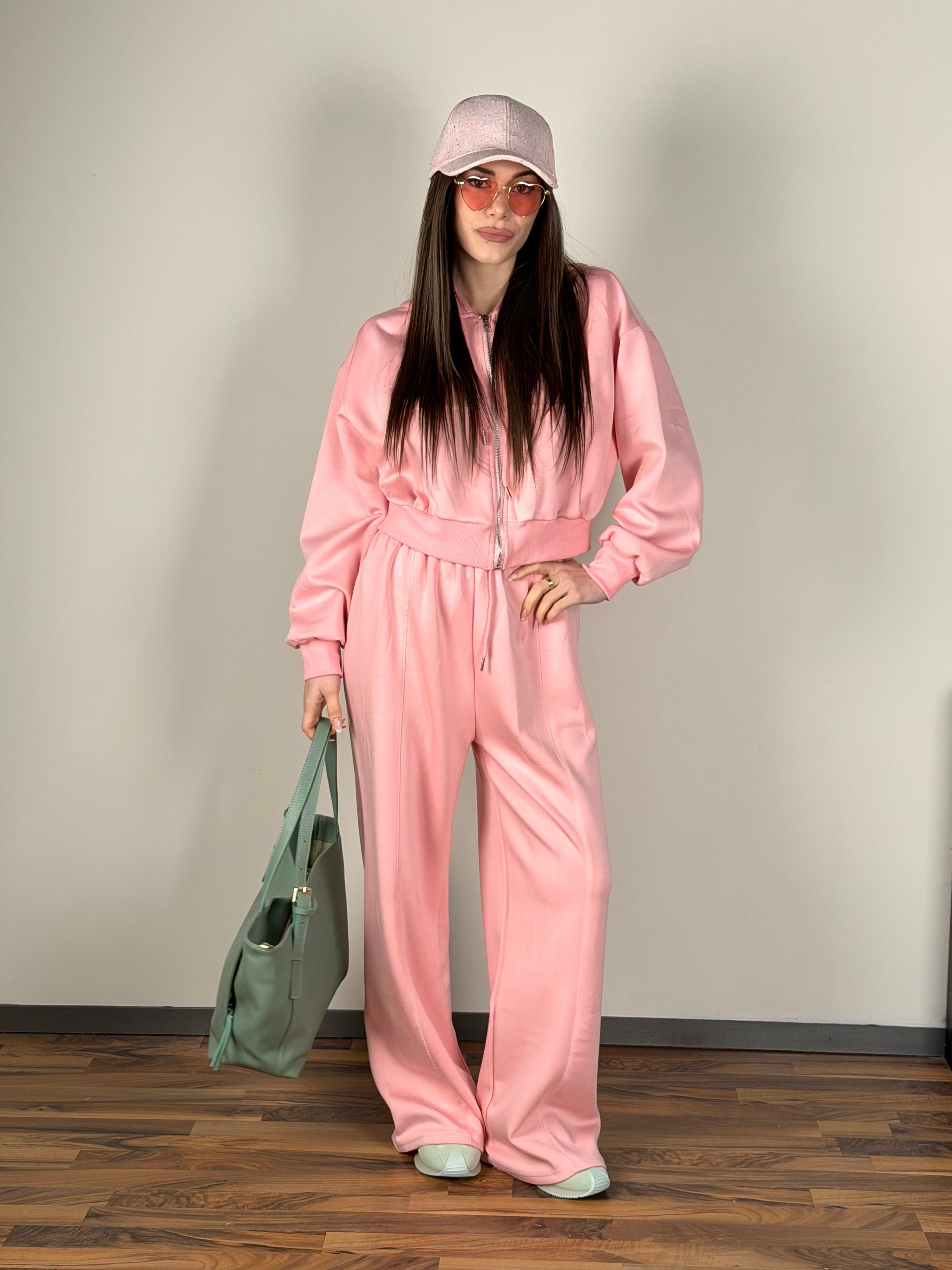 Tuta sportiva Soleil rosa