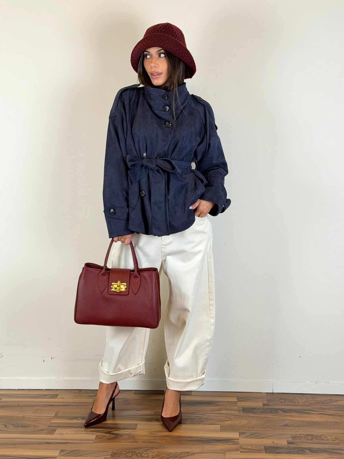 Trench Sweety blu