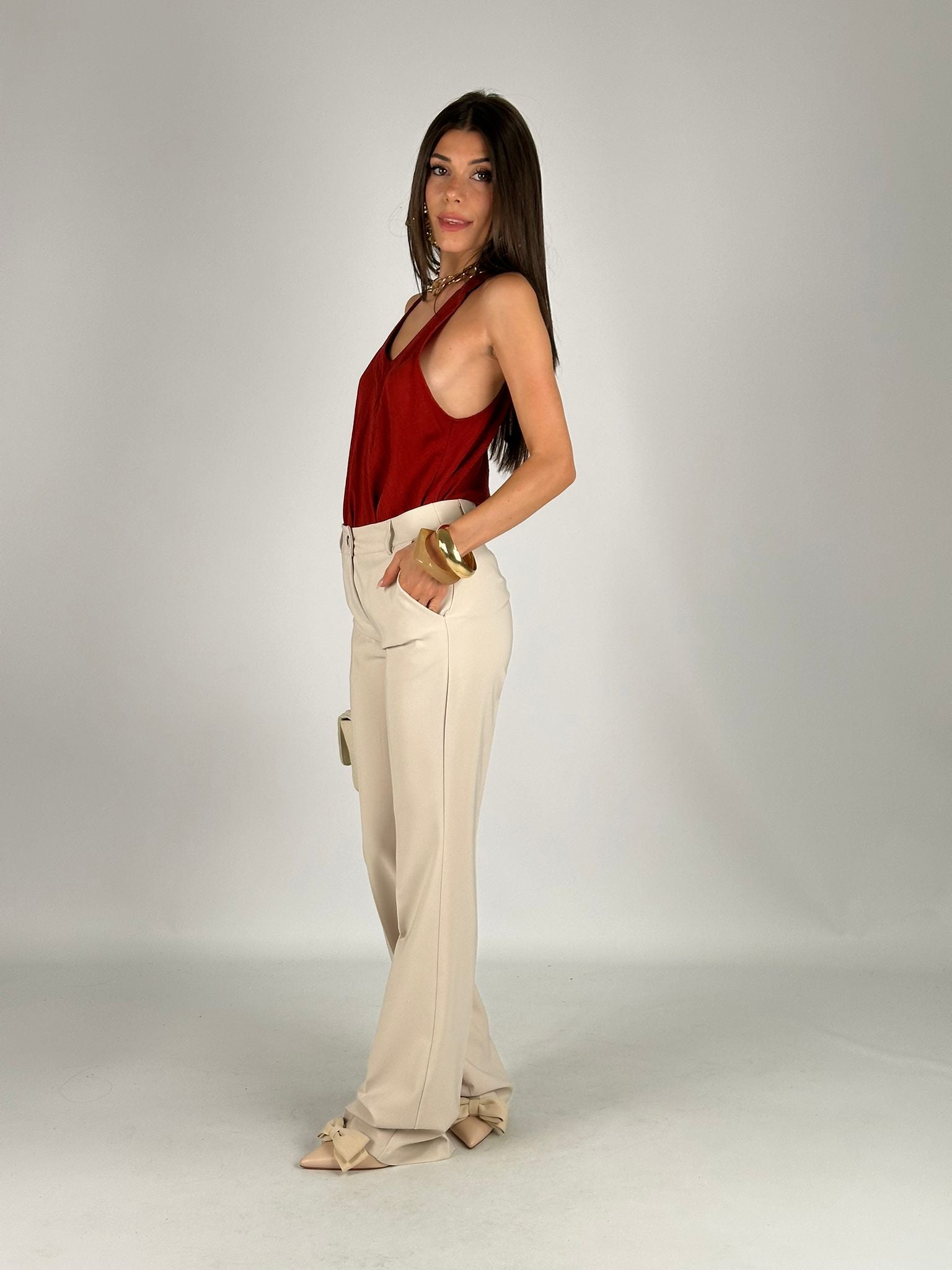 Pantalone Julia beige