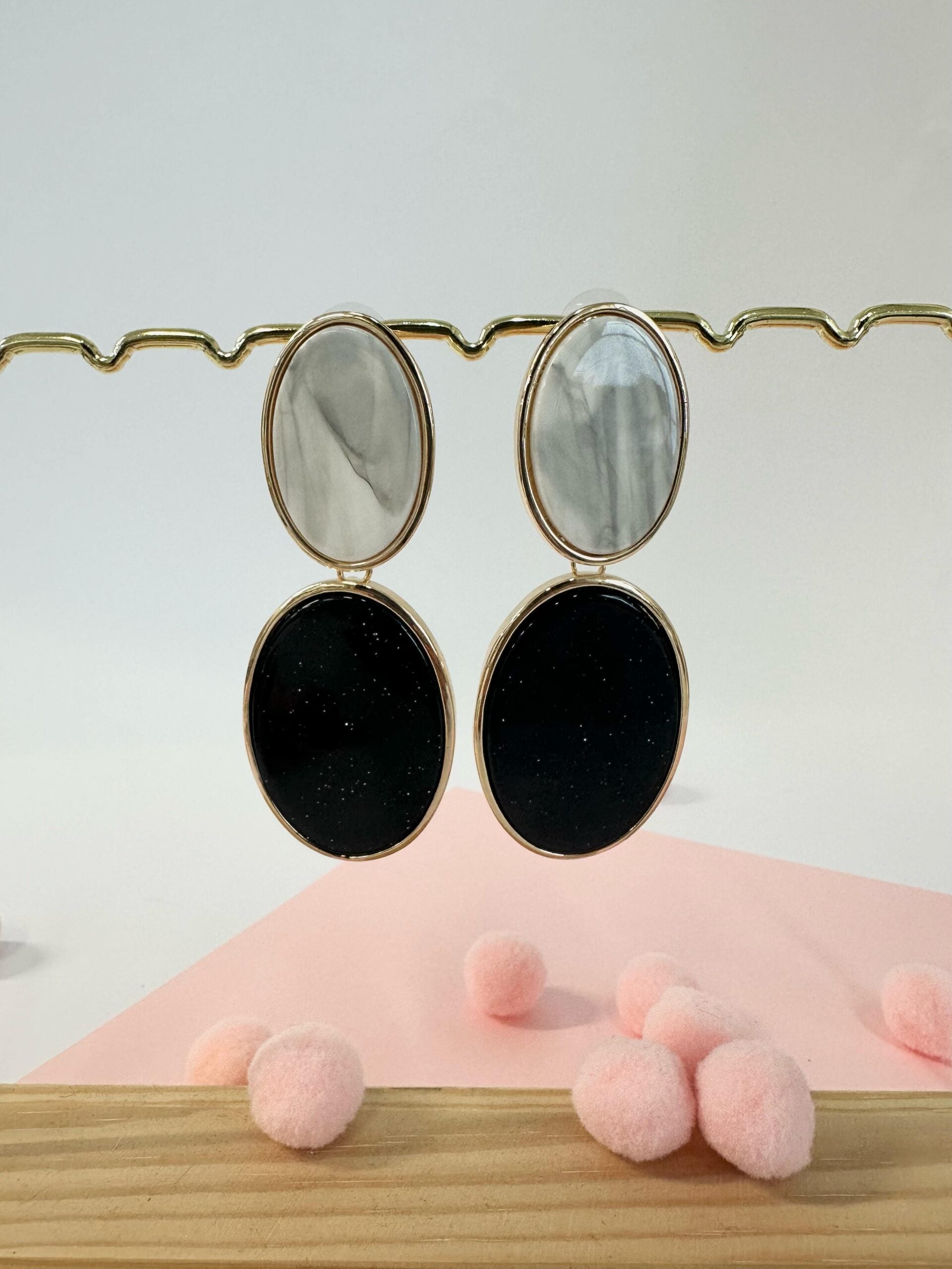 Orecchini marmorizzati