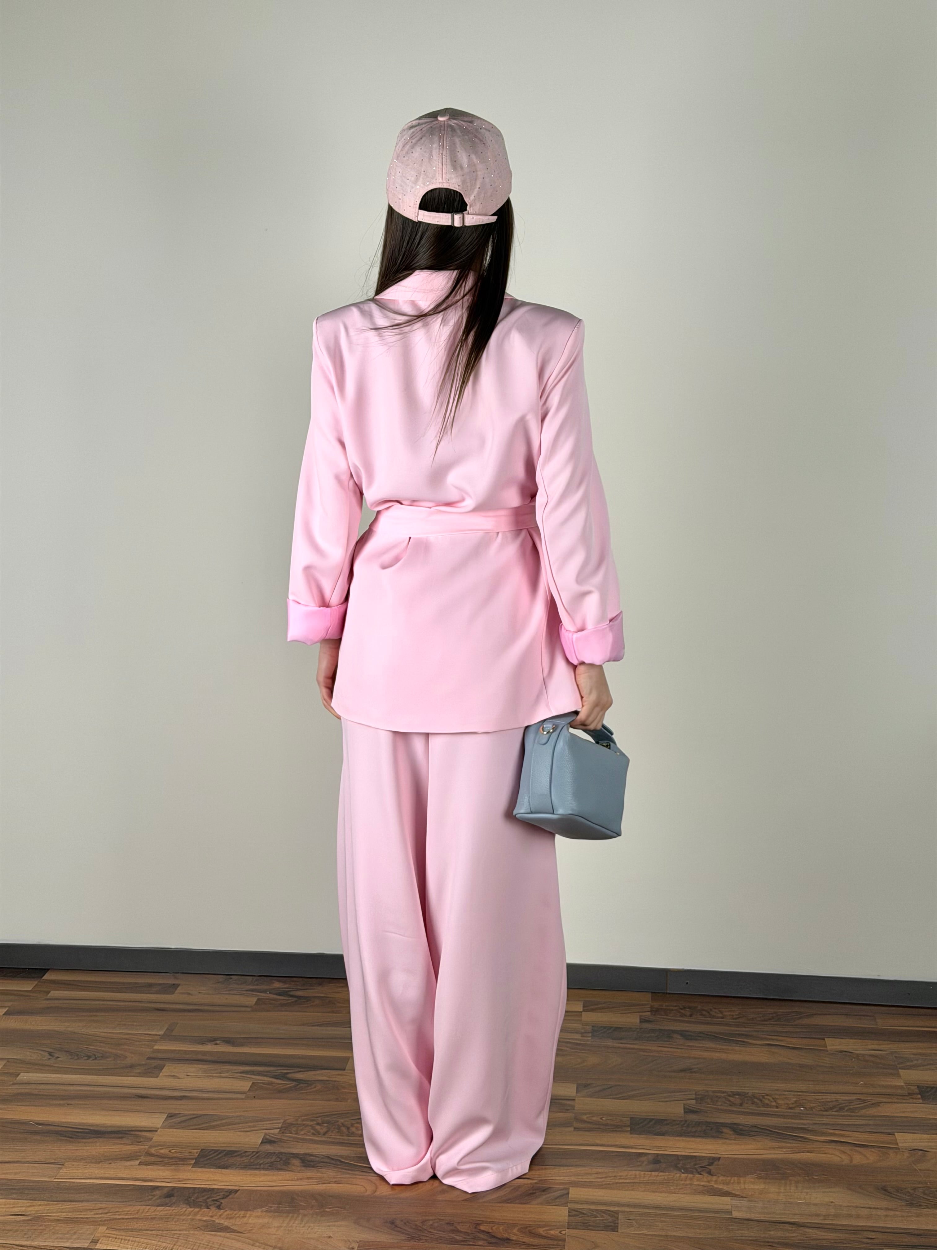 Completo fiocco rosa