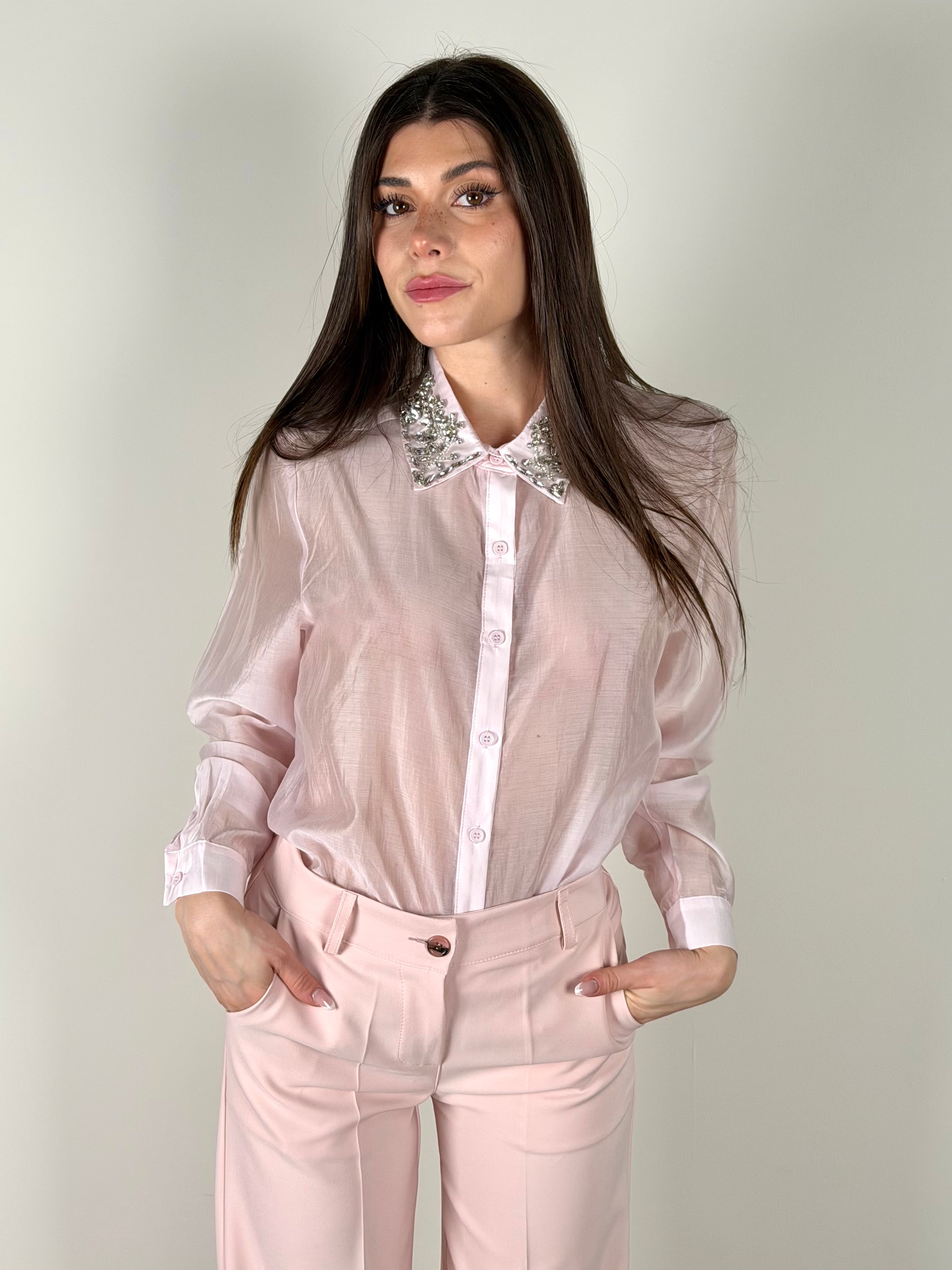 Camicia Spring rosa