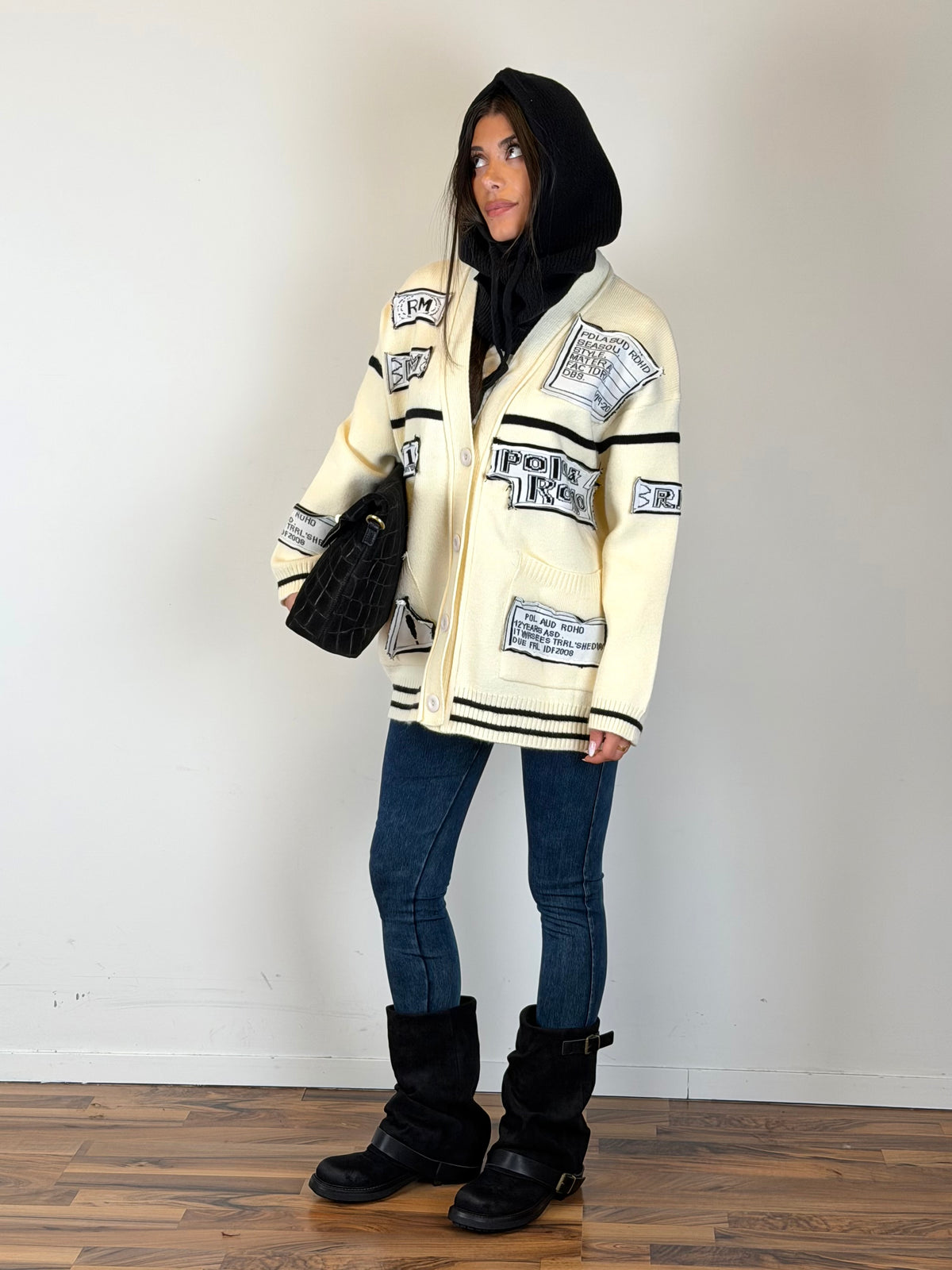 Maxi cardigan applicazioni