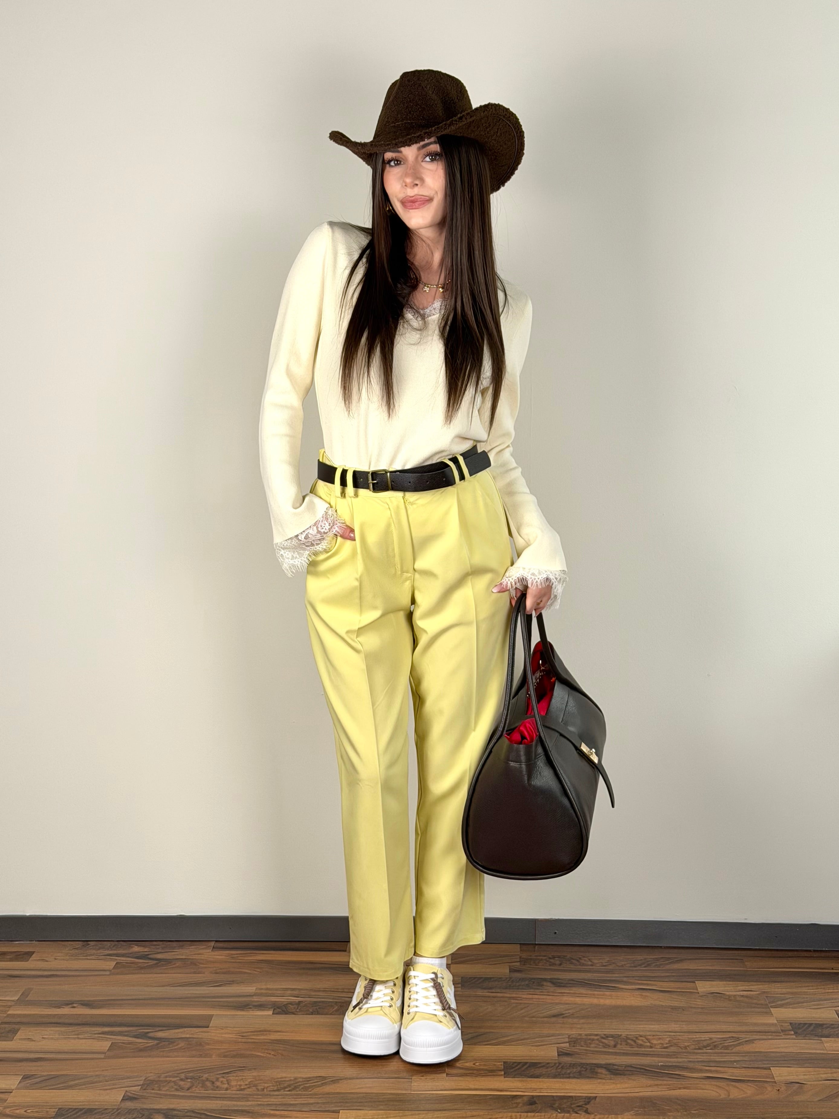 Pantalone Celine giallo