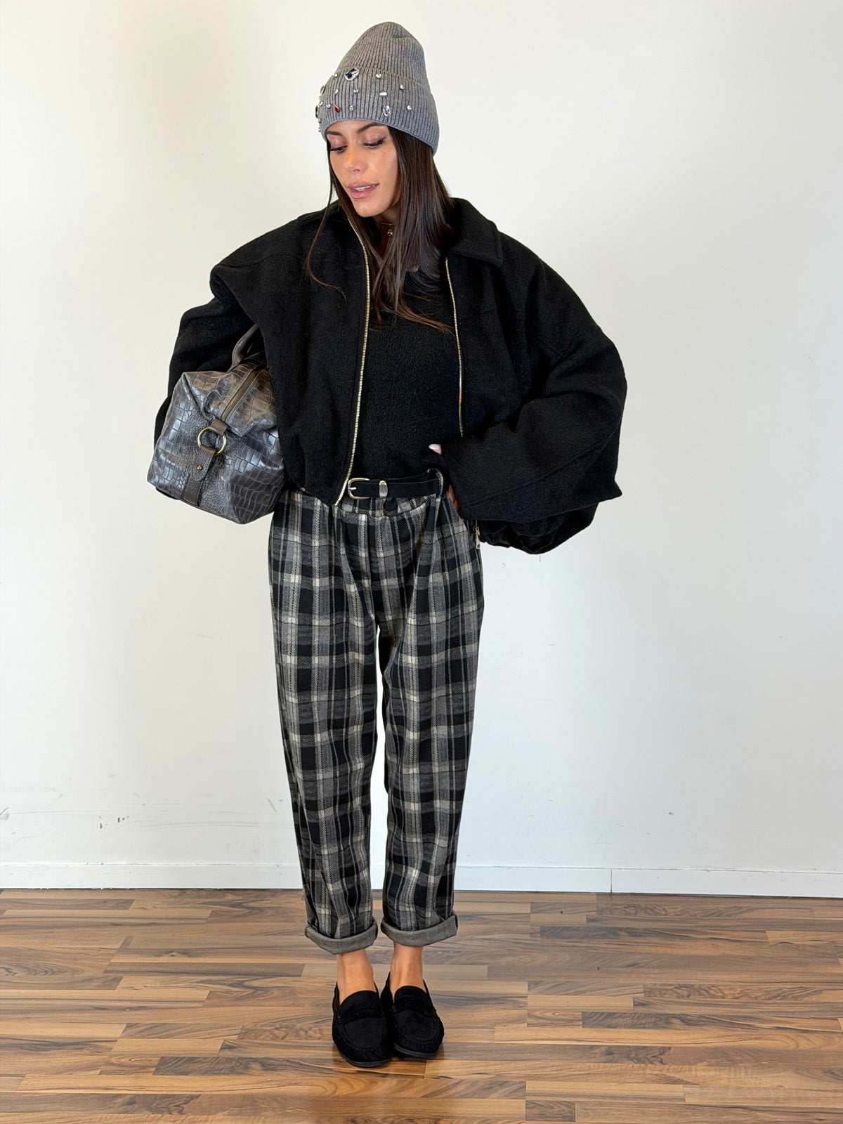 Cappotto Bomber Bonton nero