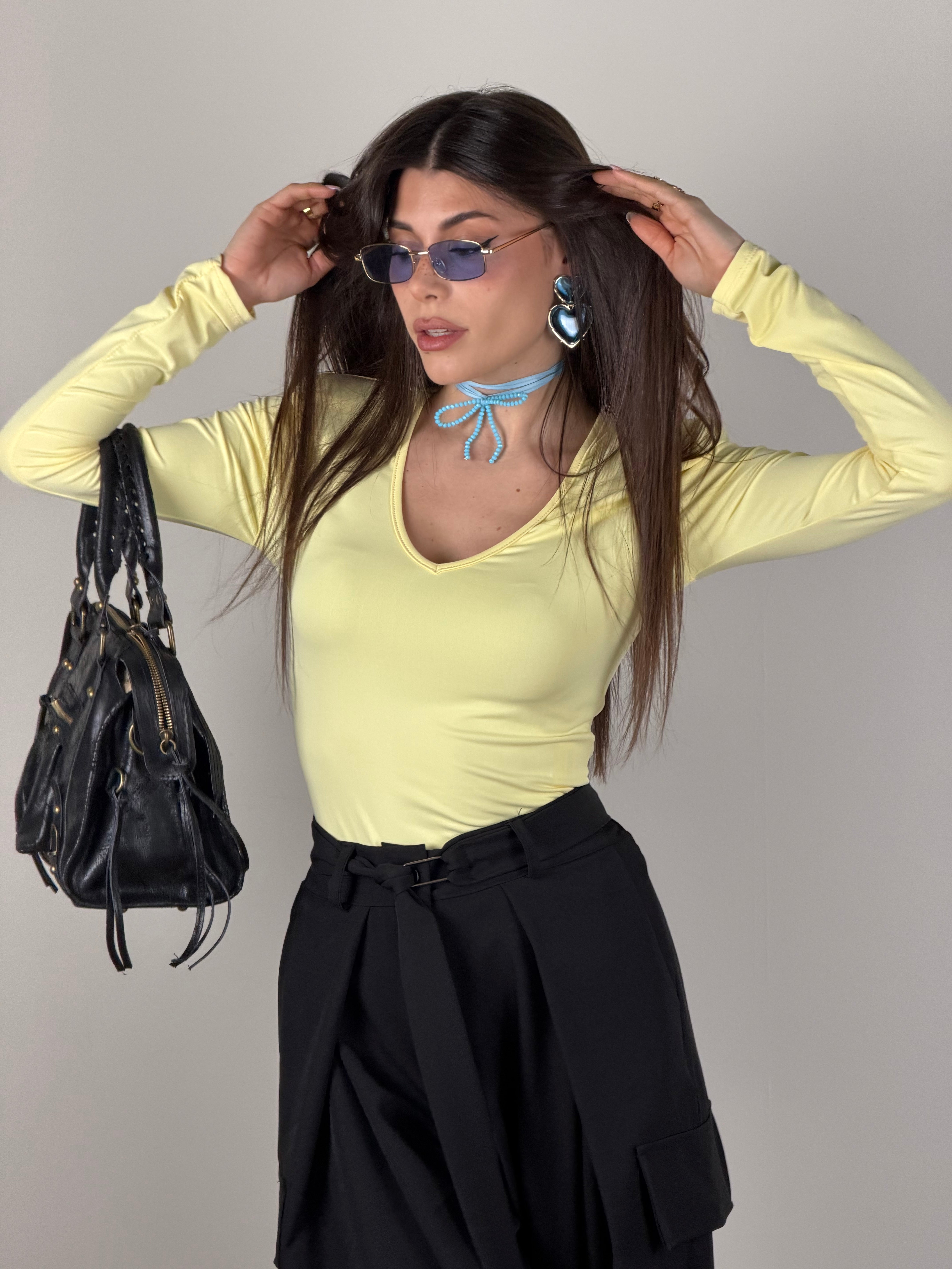 Maglia anni 80 gialla