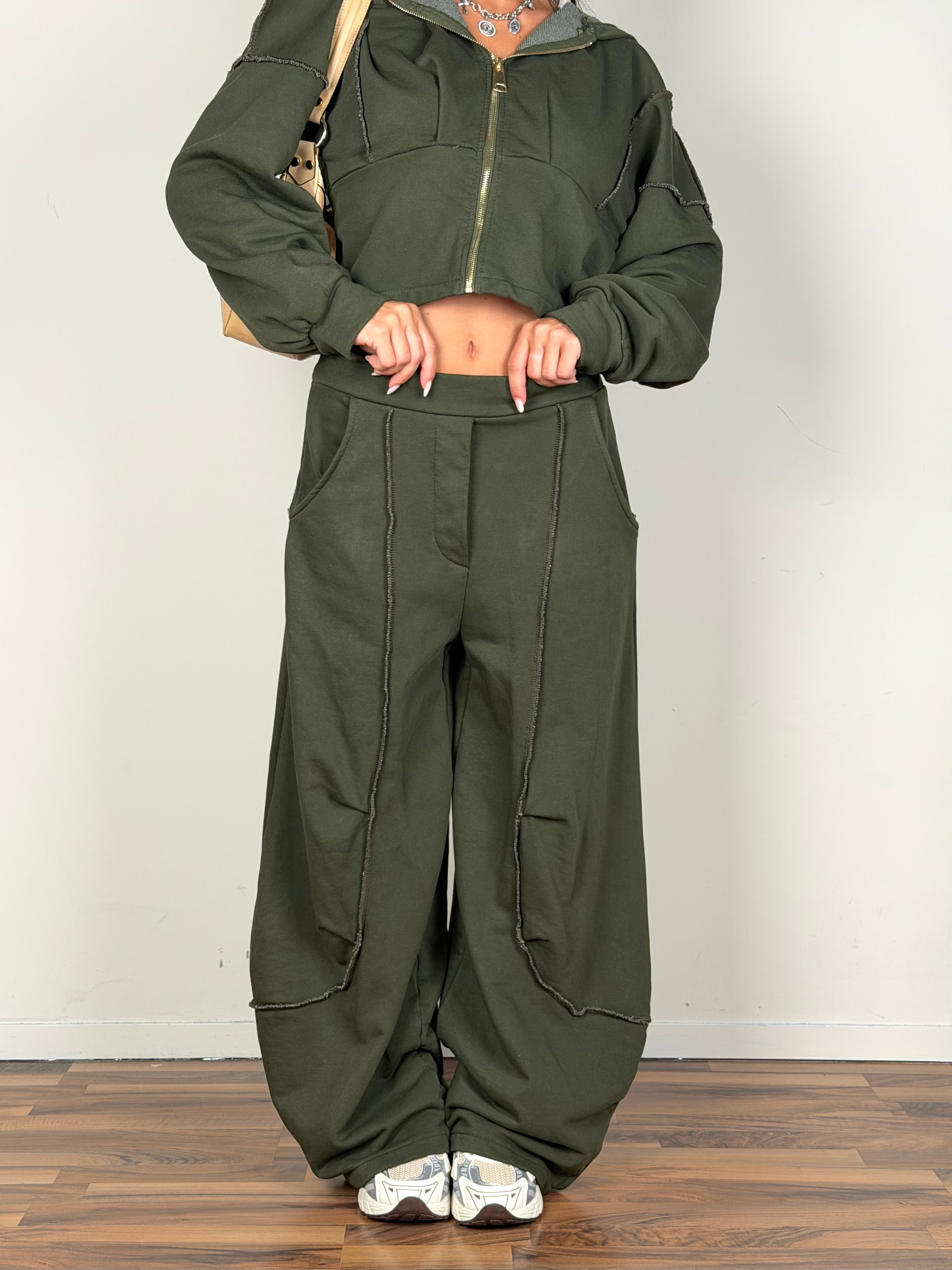 Pantalone tuta Mirea verde