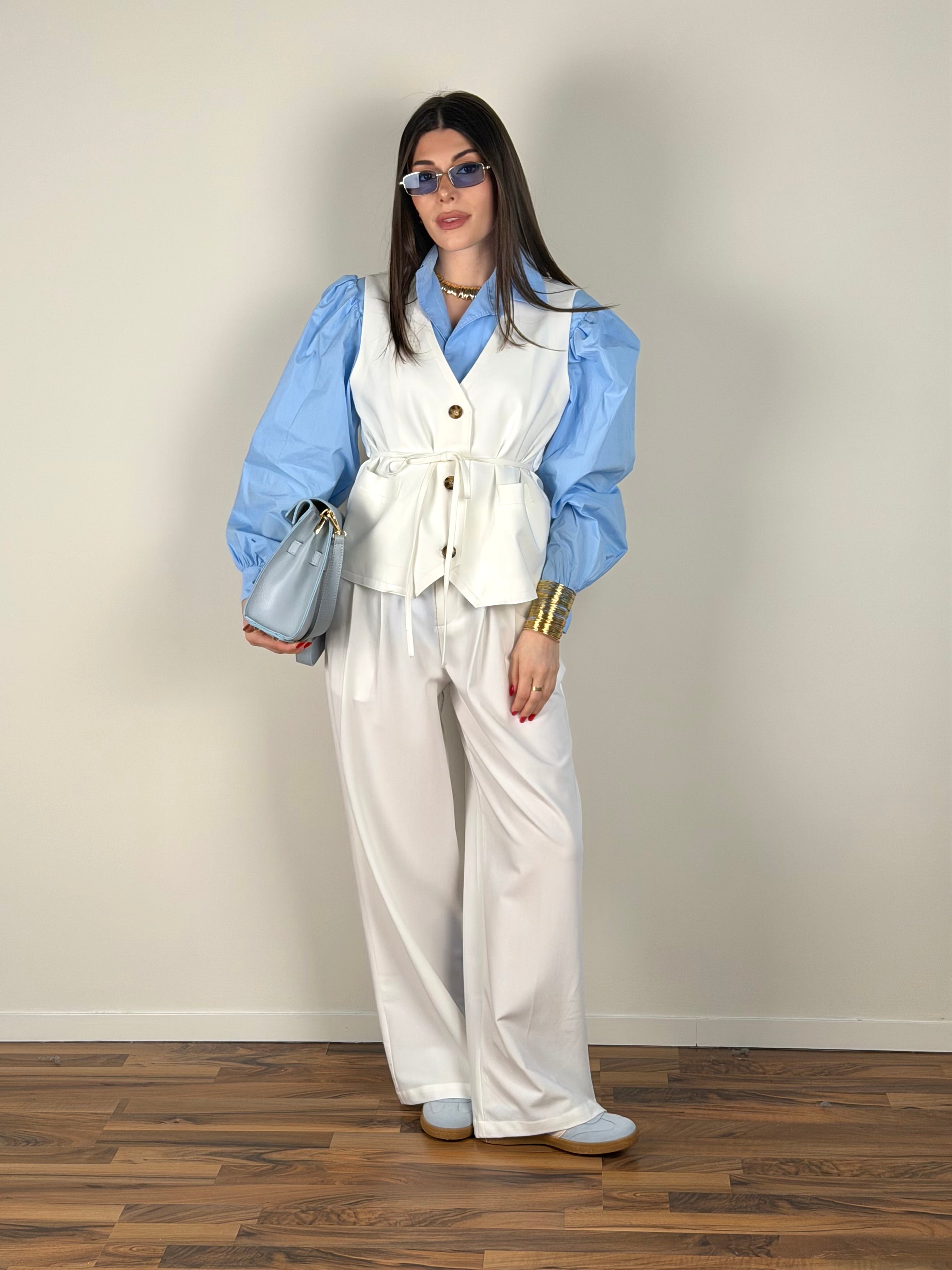 Gilet Morgana bianco