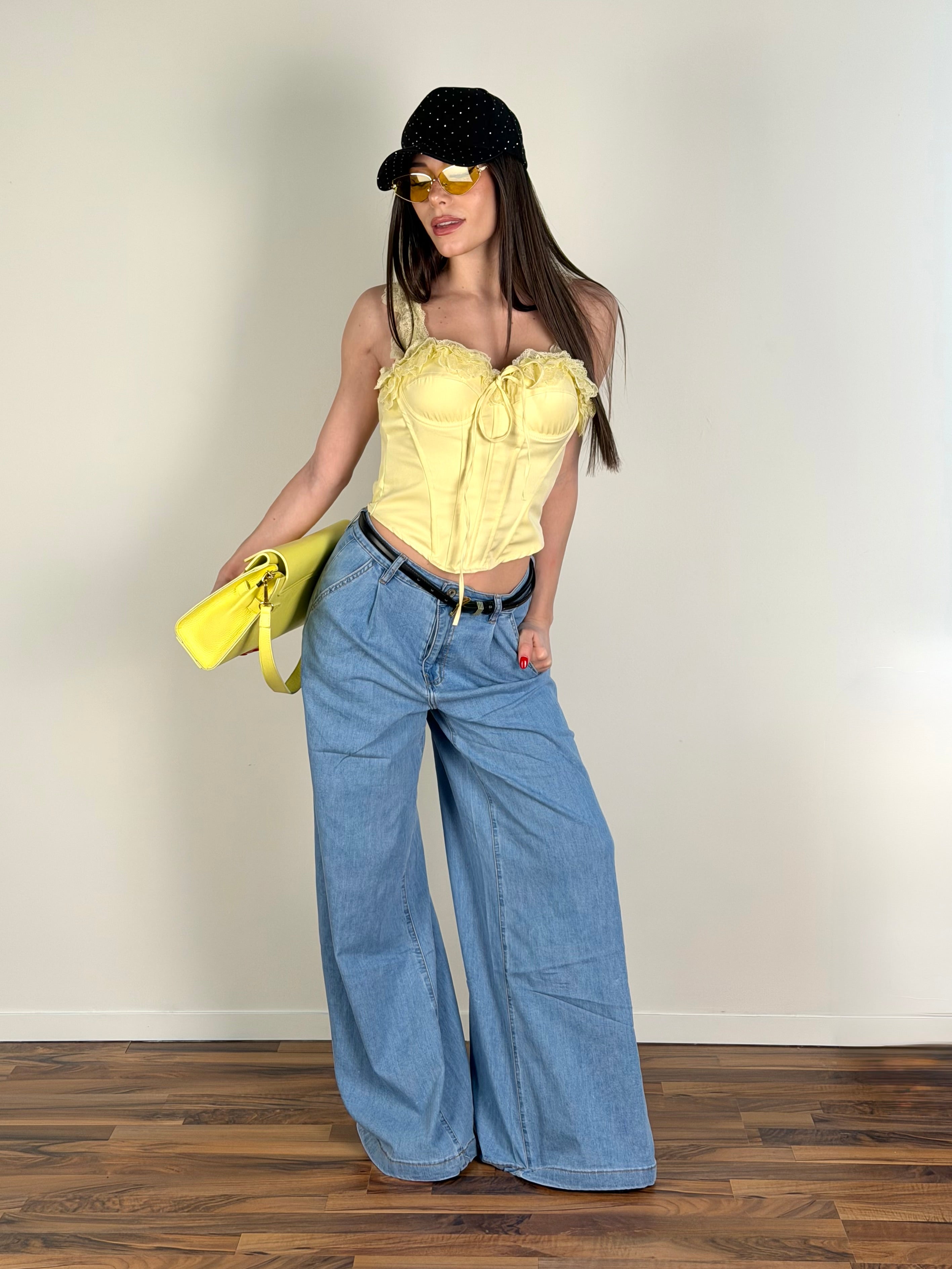 Corpetto Virginia giallo