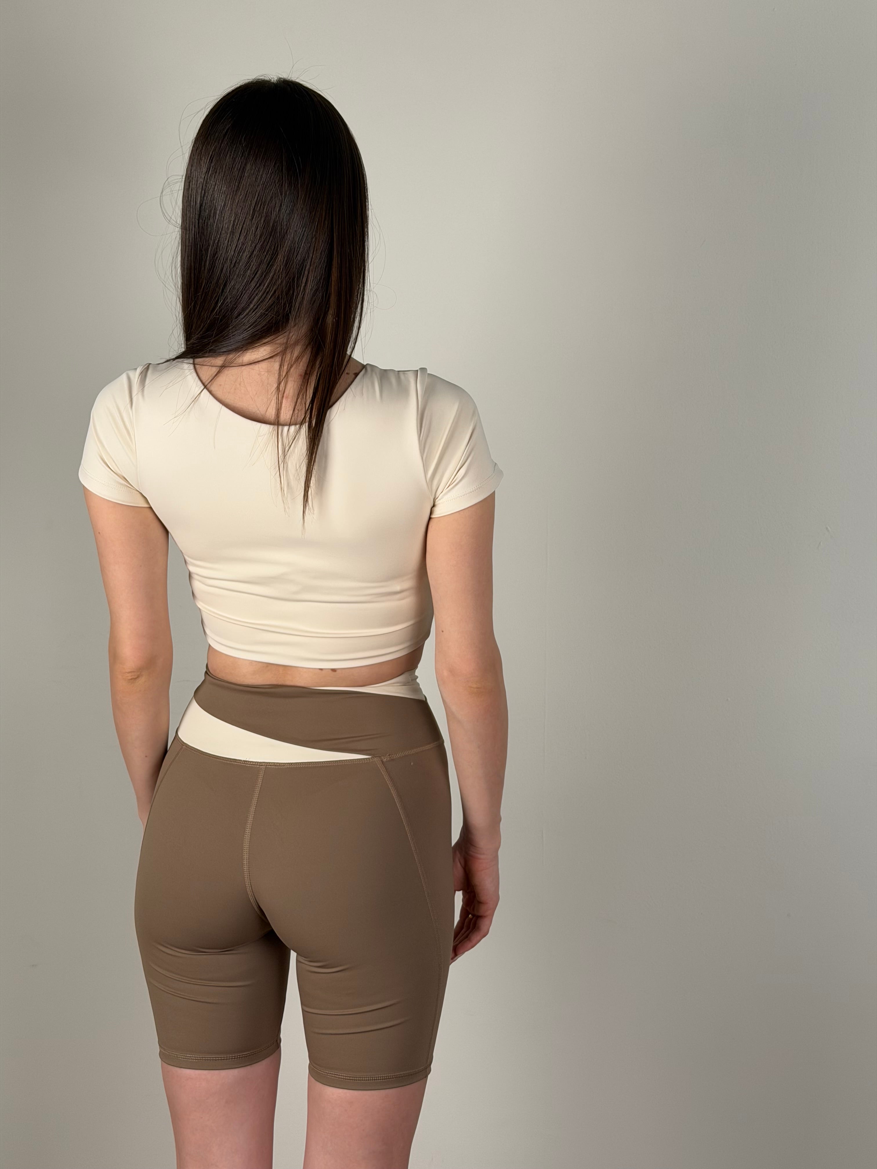 Top Set sportivo Glow beige