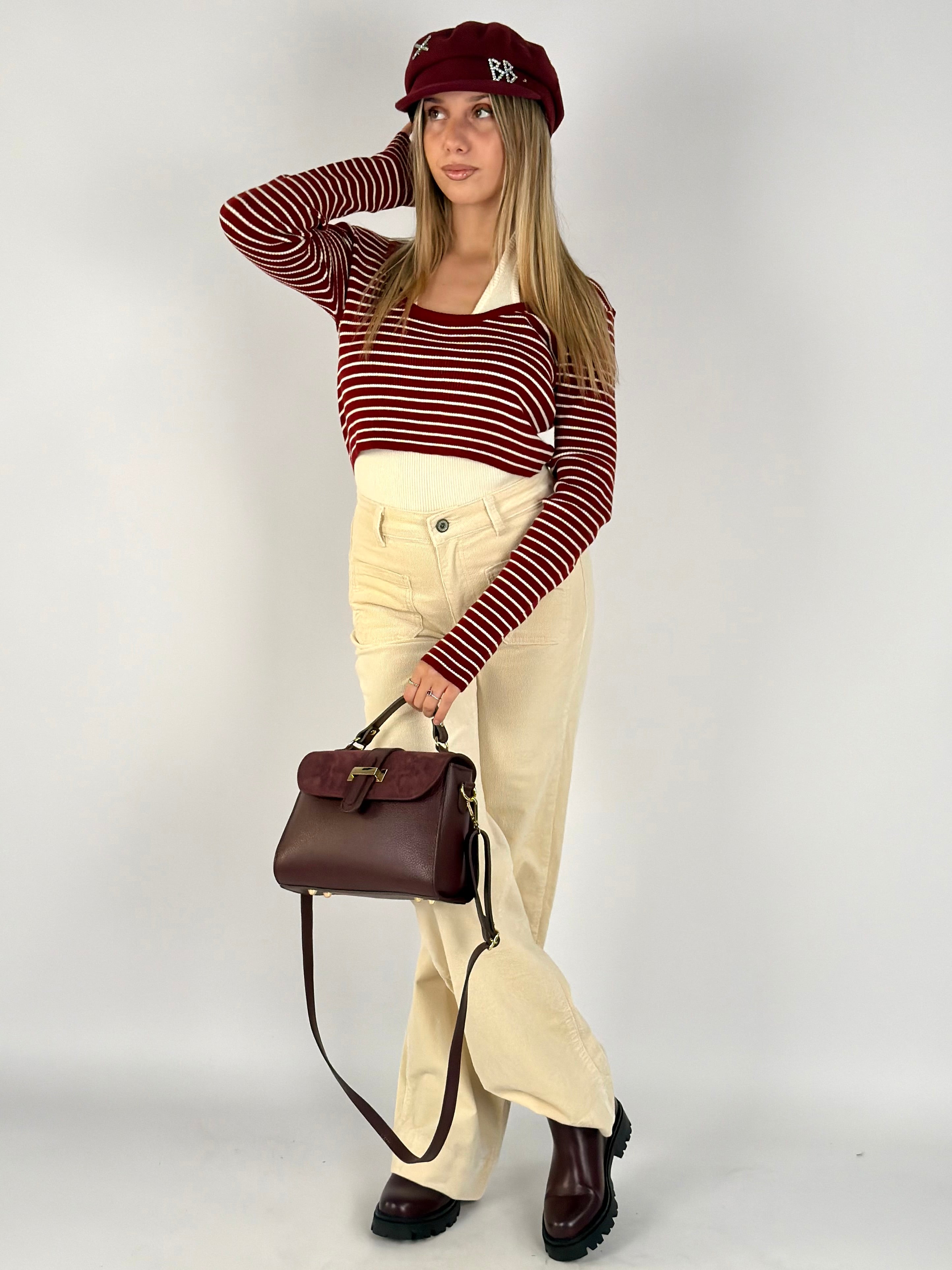 Pantalone Denise panna